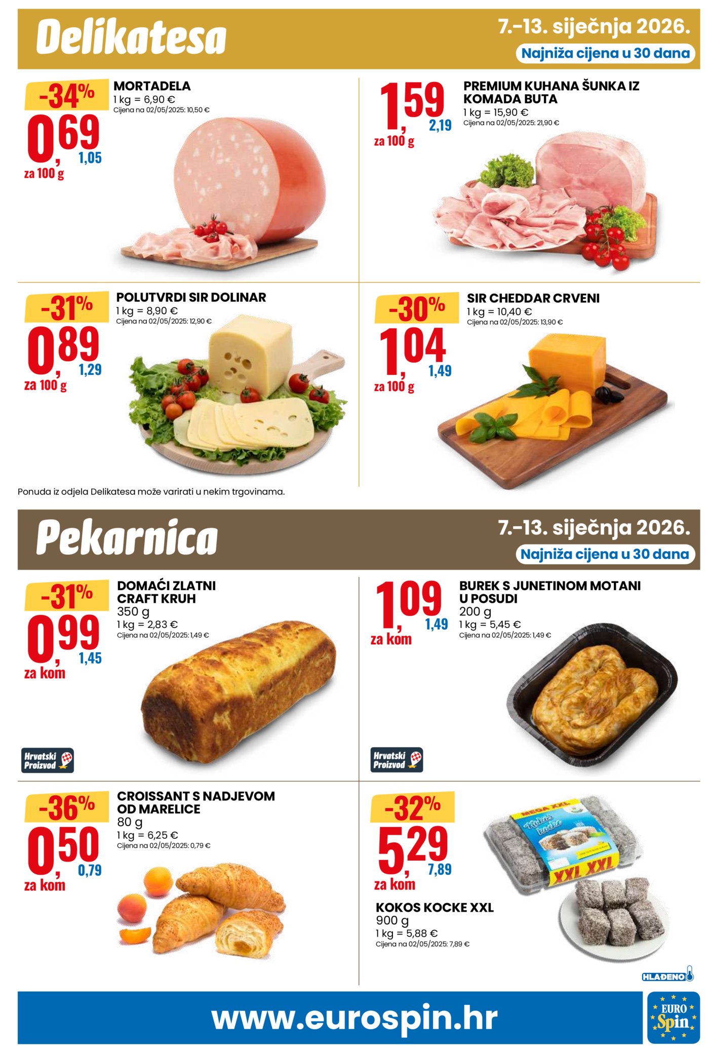 Eurospin katalog Akcija 07.01. - 13.01.2026.