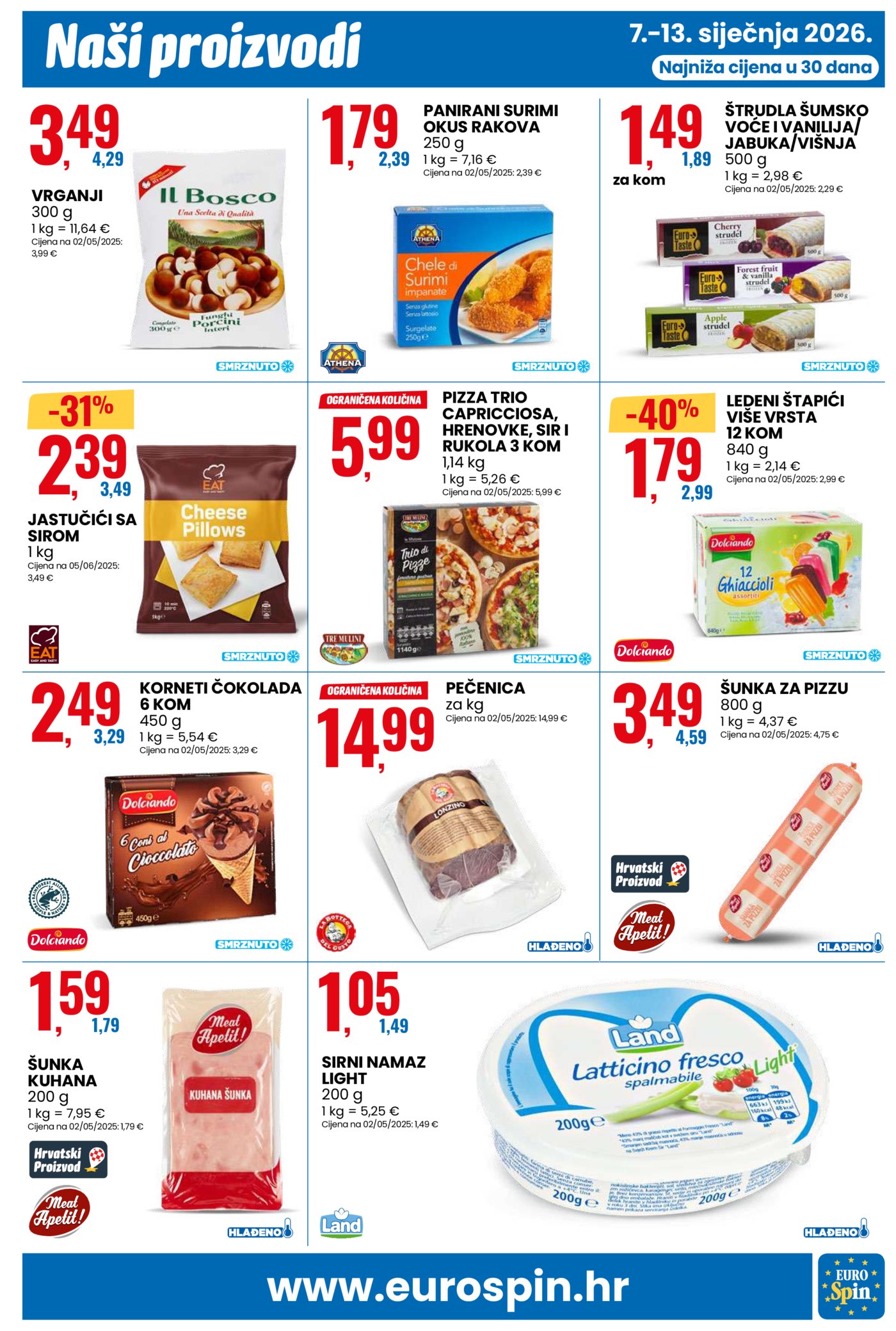 Eurospin katalog Akcija 07.01. - 13.01.2026.