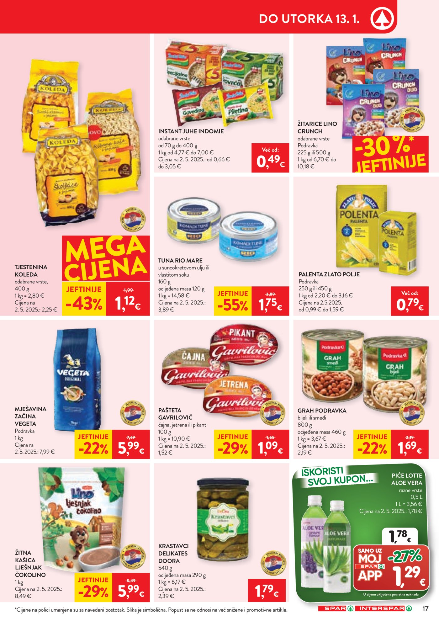 INTERSPAR katalog akcija 07.01.-13.01.2026.