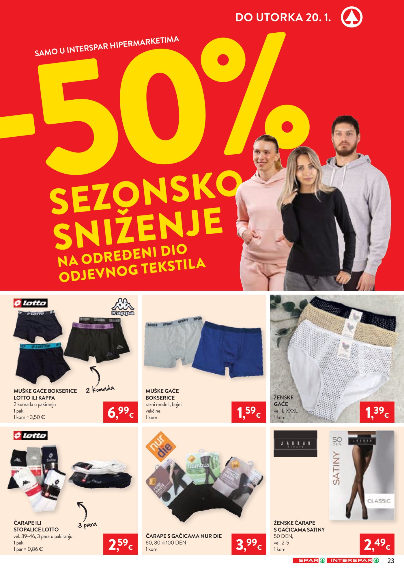 INTERSPAR katalog akcija 07.01.-13.01.2026.