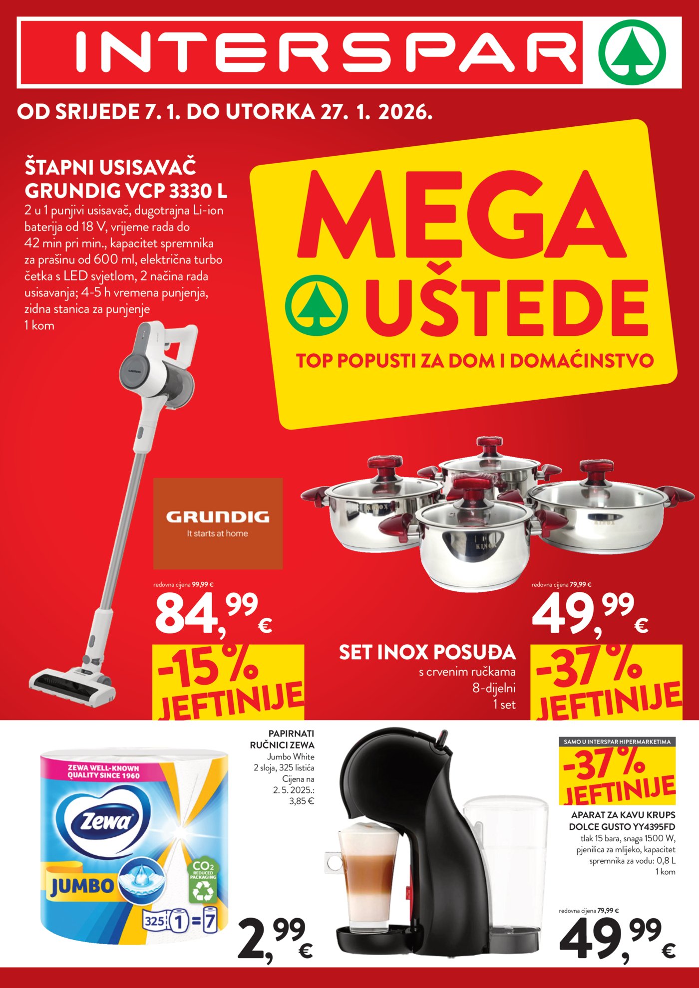 Interspar katalog Mega uštede 07.01.-27.01.2026.