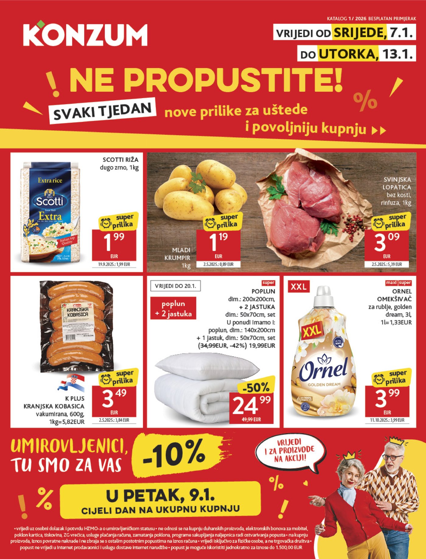 Konzum katalog Akcija 07.01. - 13.01.2026.