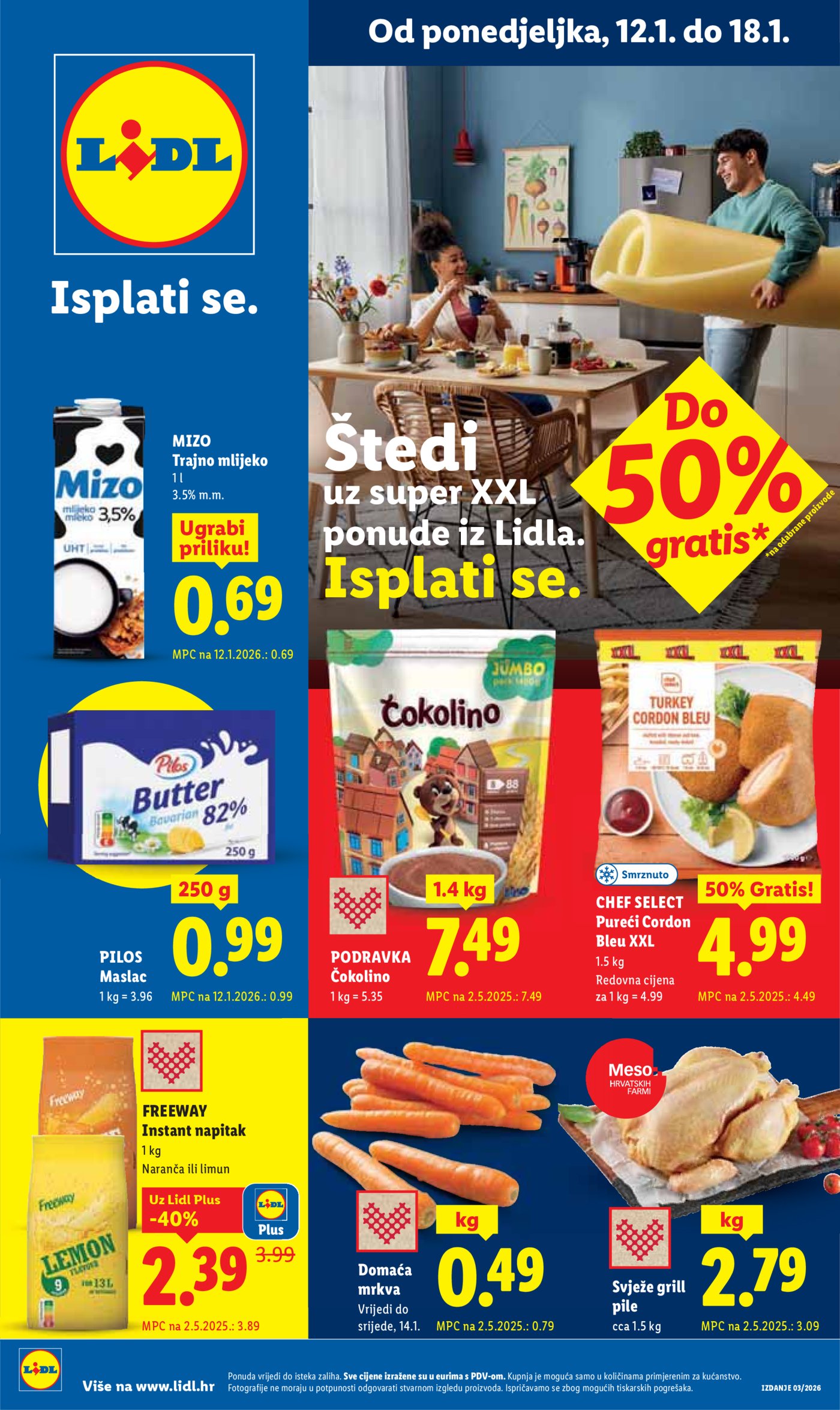 Lidl Super ponuda od ponedjeljka 12.01.-18.01.2026.