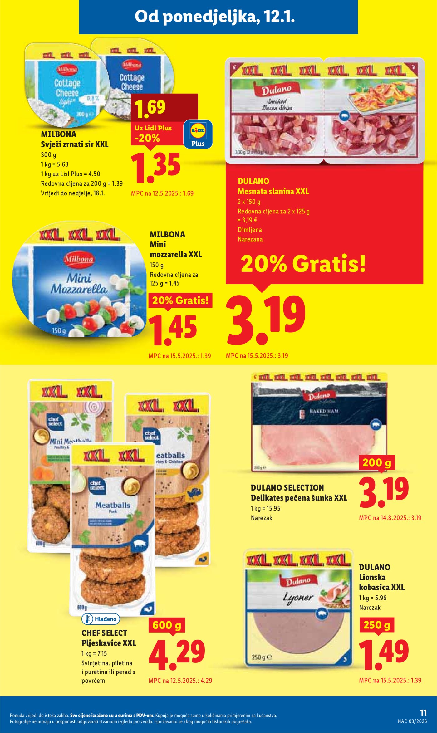 Lidl Super ponuda od ponedjeljka 12.01.-18.01.2026.