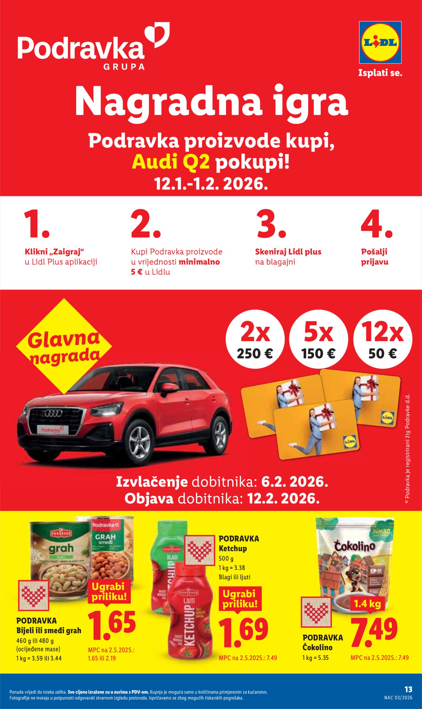 Lidl Super ponuda od ponedjeljka 12.01.-18.01.2026.