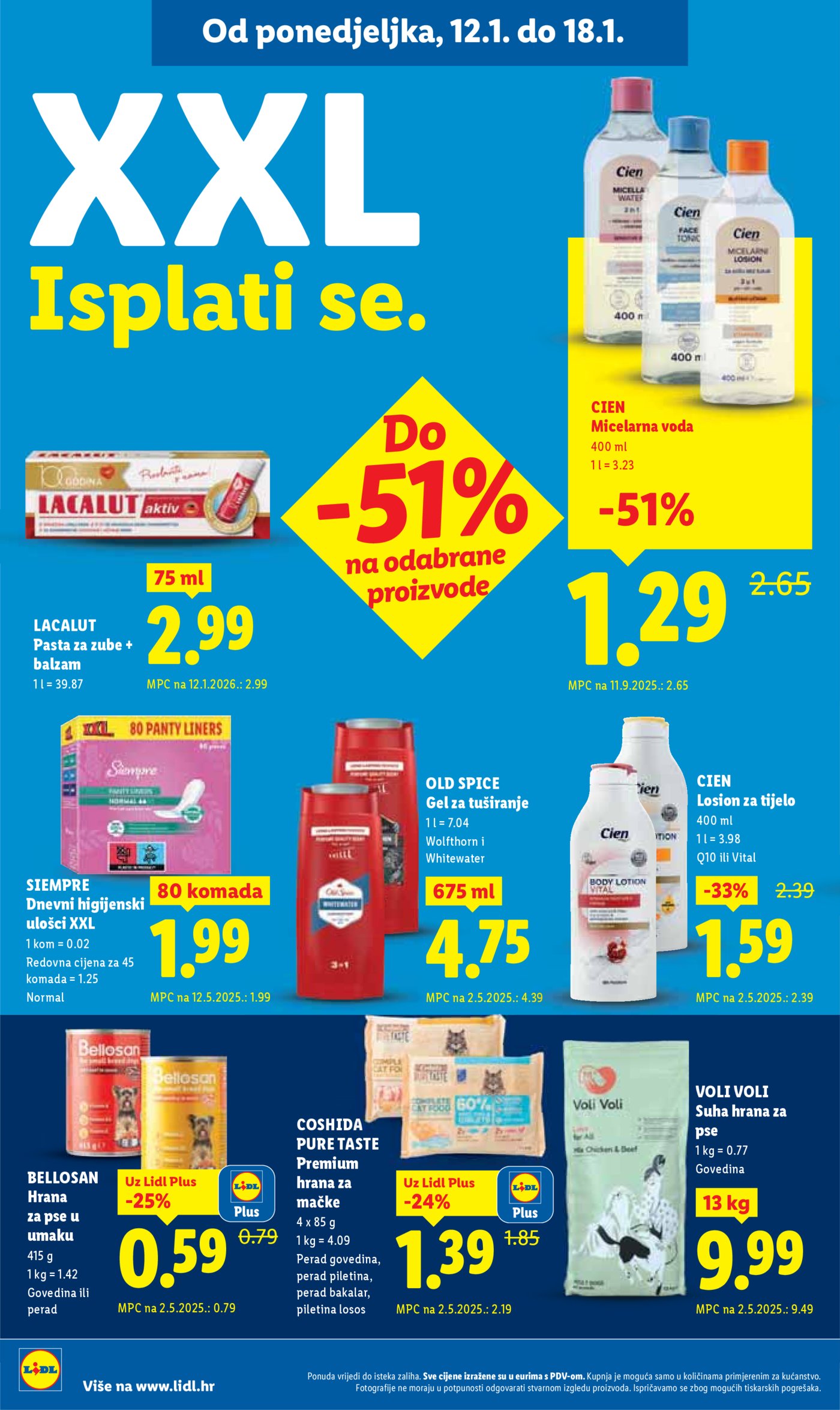Lidl Super ponuda od ponedjeljka 12.01.-18.01.2026.