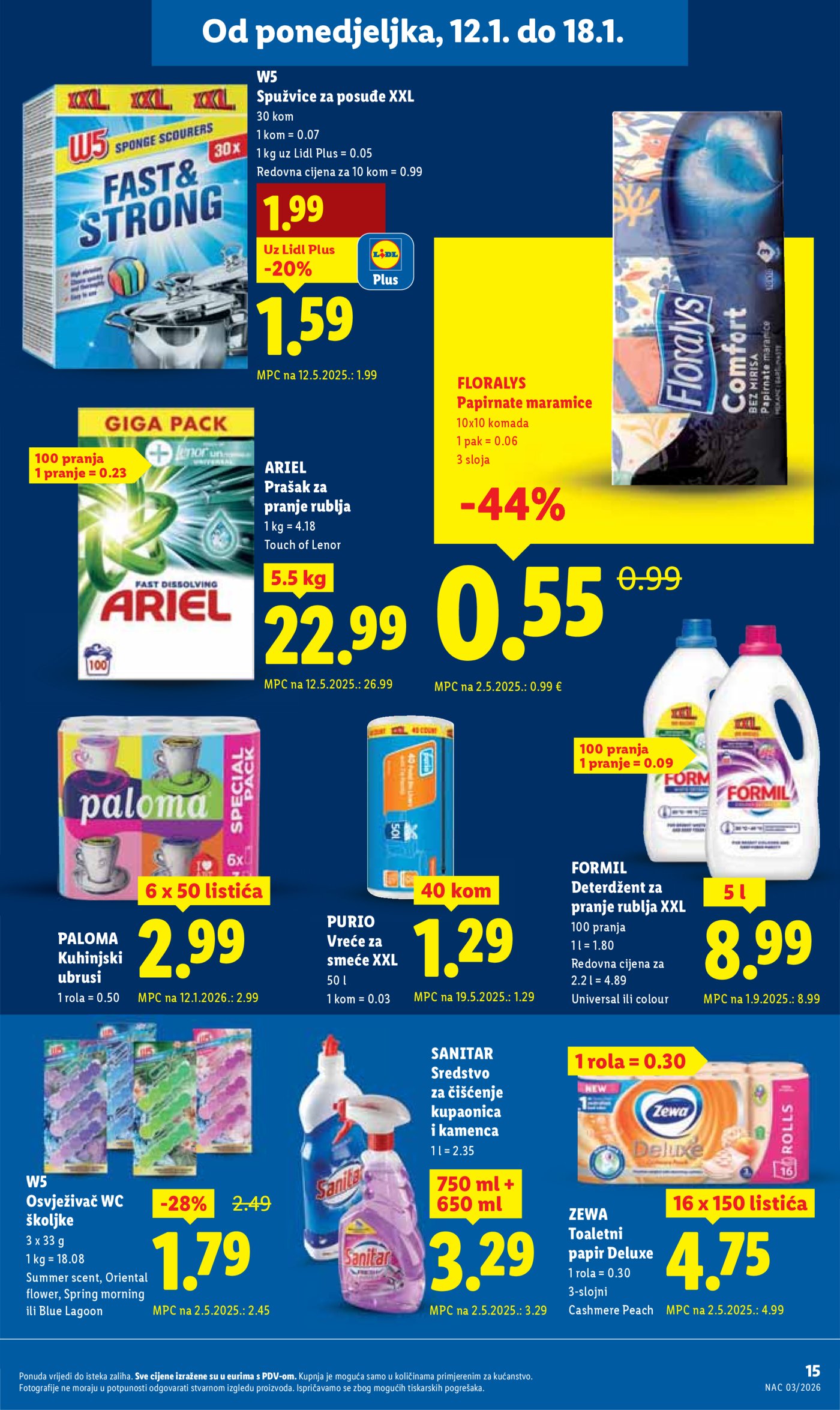 Lidl Super ponuda od ponedjeljka 12.01.-18.01.2026.