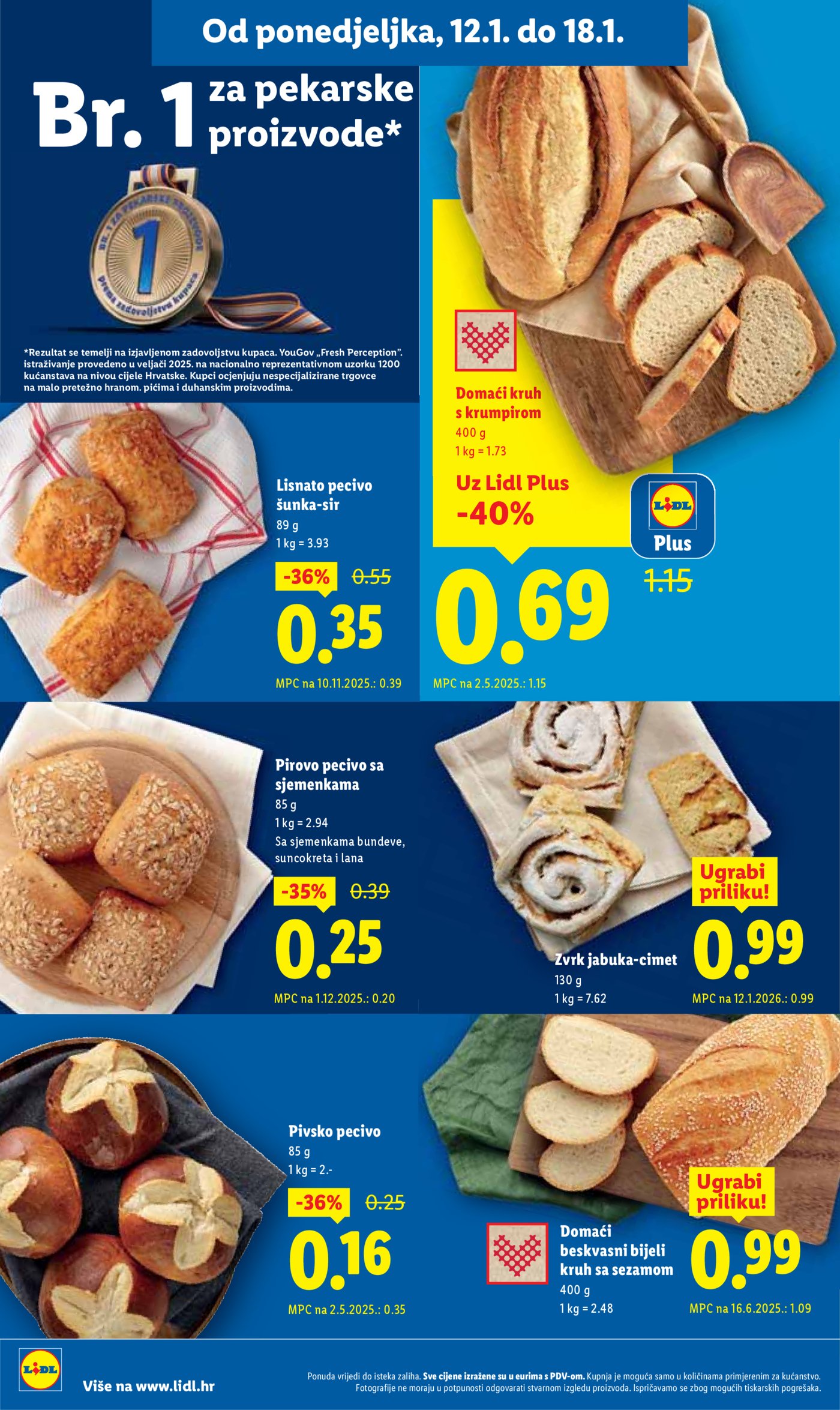 Lidl Super ponuda od ponedjeljka 12.01.-18.01.2026.