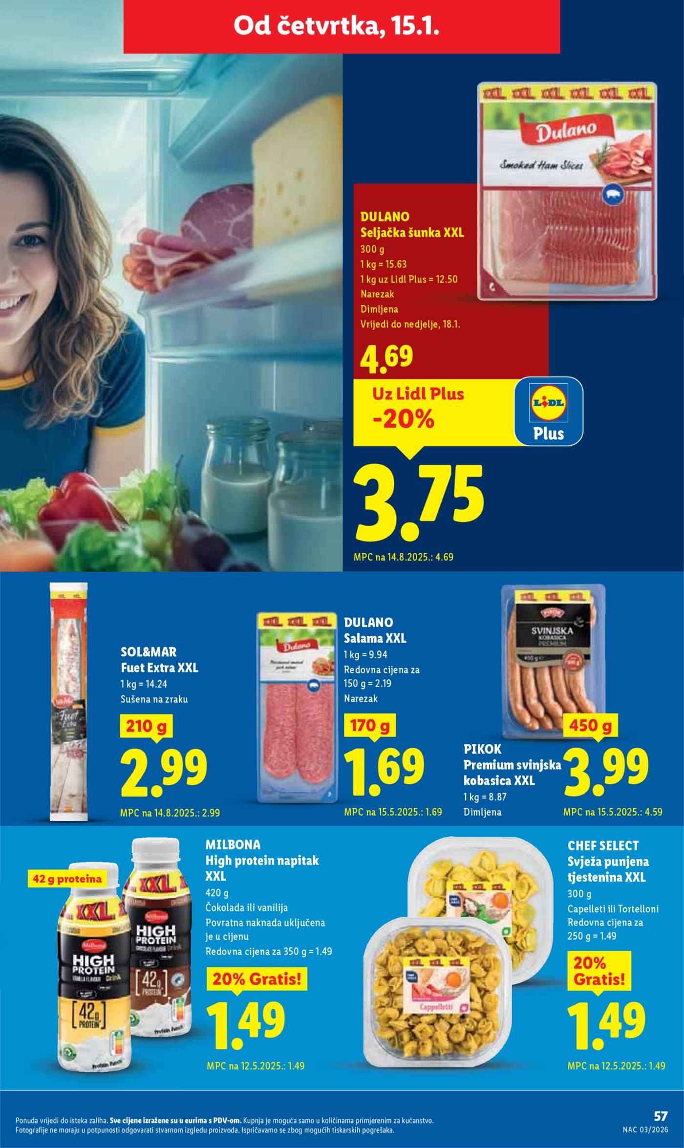 Lidl Super ponuda od ponedjeljka 12.01.-18.01.2026.