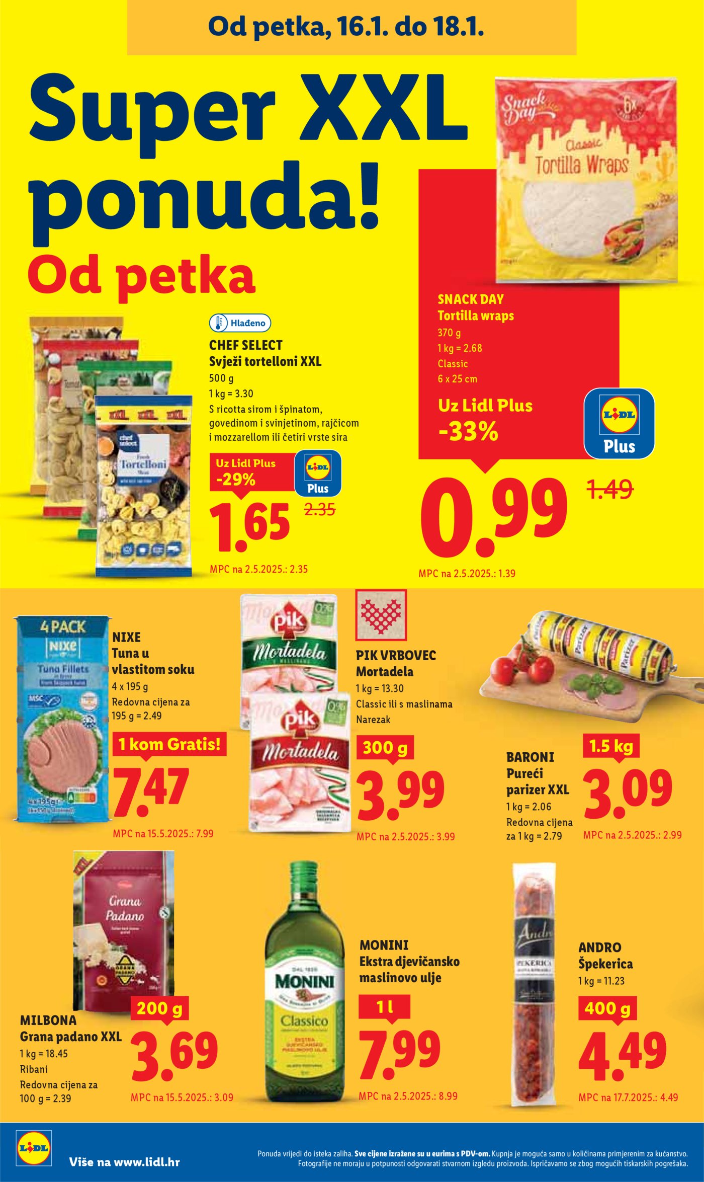 Lidl Super ponuda od ponedjeljka 12.01.-18.01.2026.