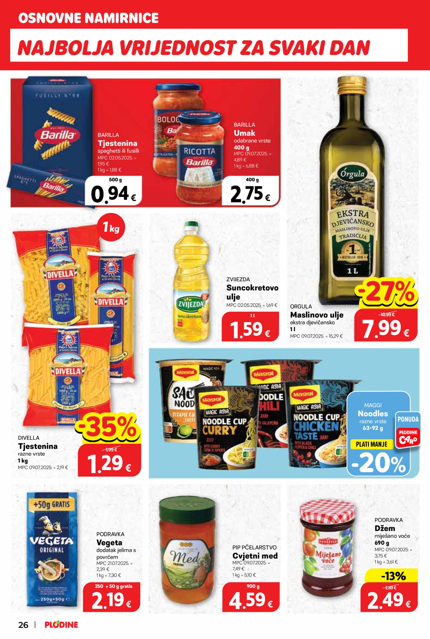 Plodine katalog Akcija 07.01. - 13.01.2026.