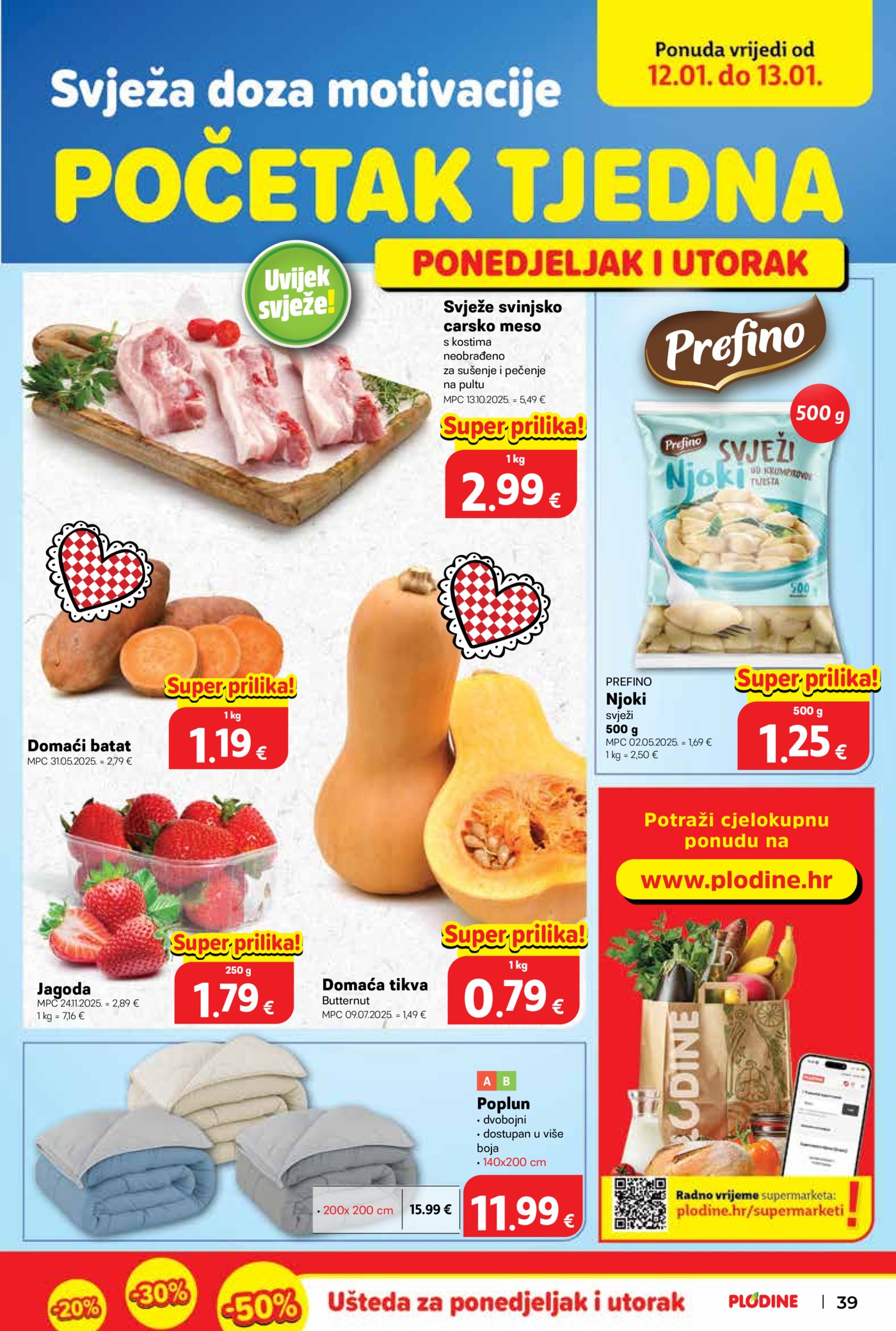 Plodine katalog Akcija 07.01. - 13.01.2026.