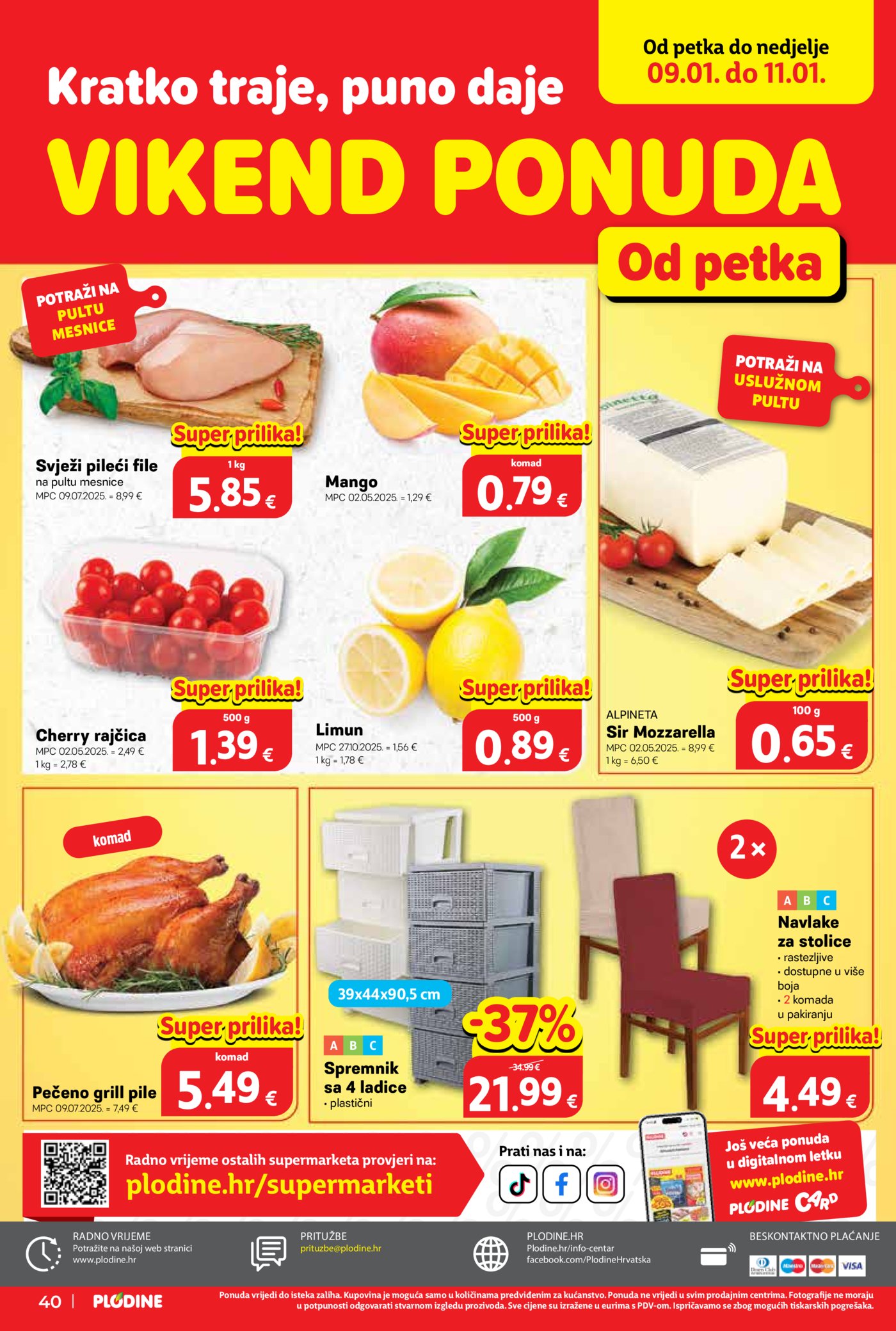 Plodine katalog Akcija 07.01. - 13.01.2026.