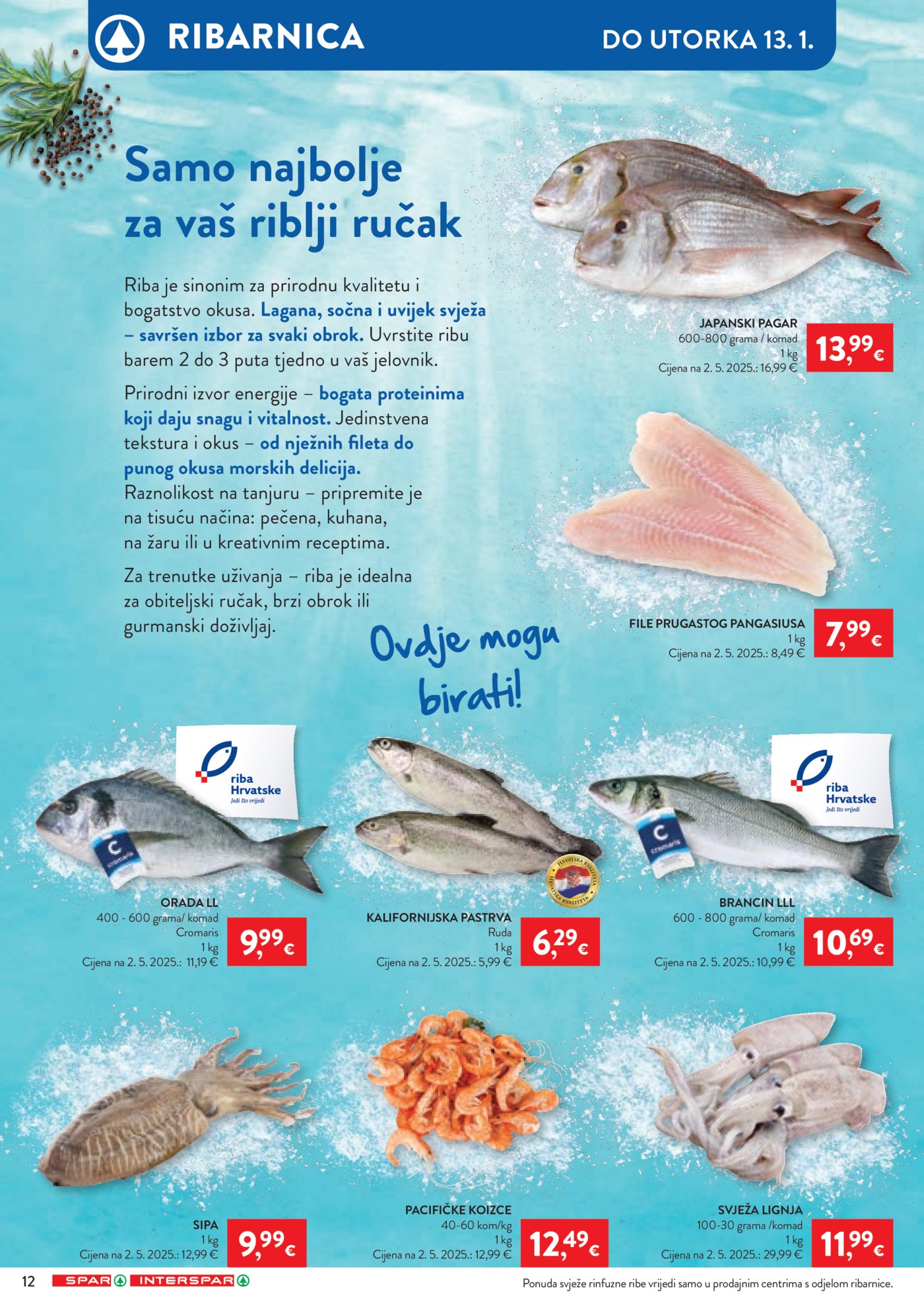 SPAR katalog akcija 07.01.-13.01.2026.