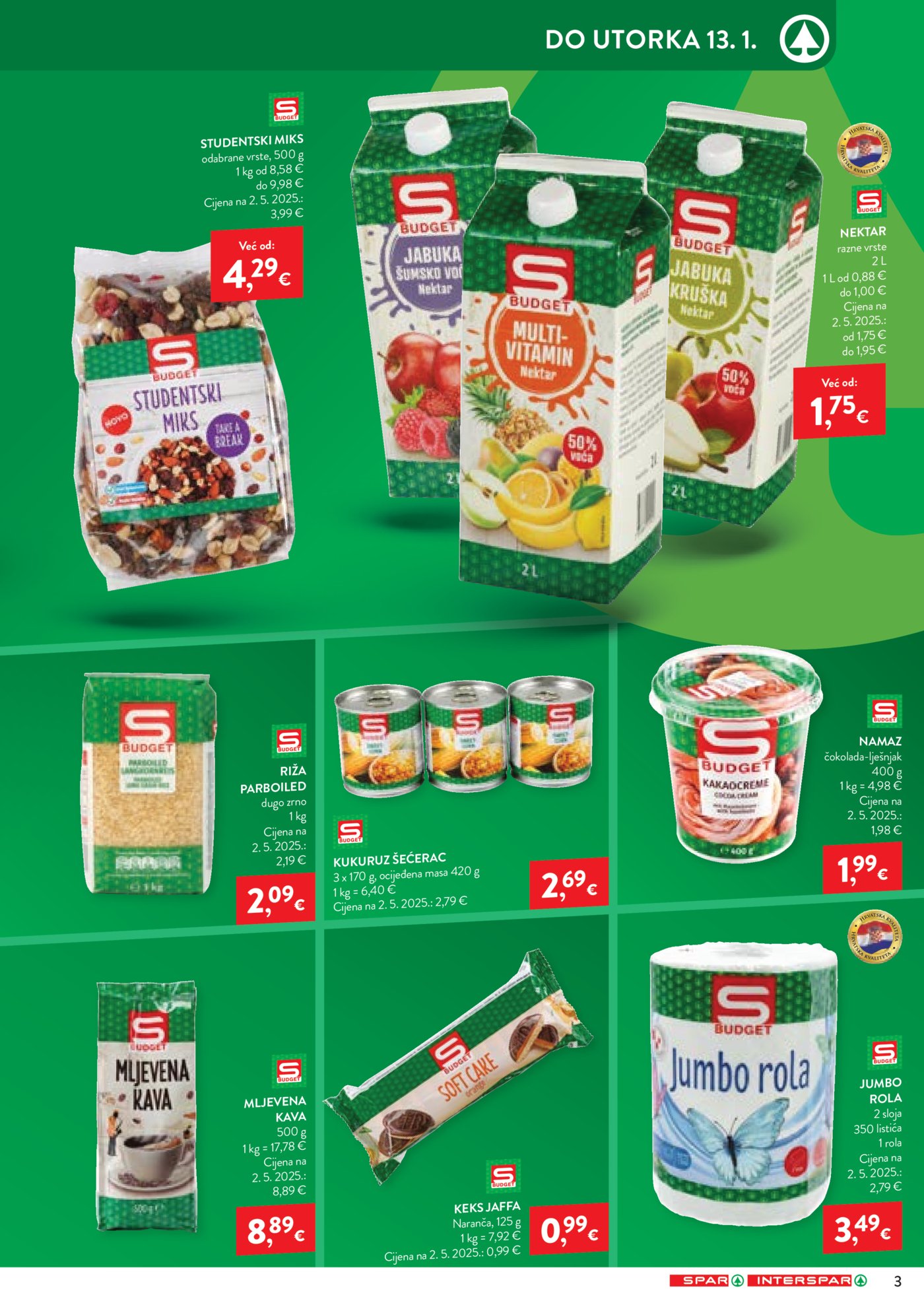 SPAR katalog akcija 07.01.-13.01.2026.