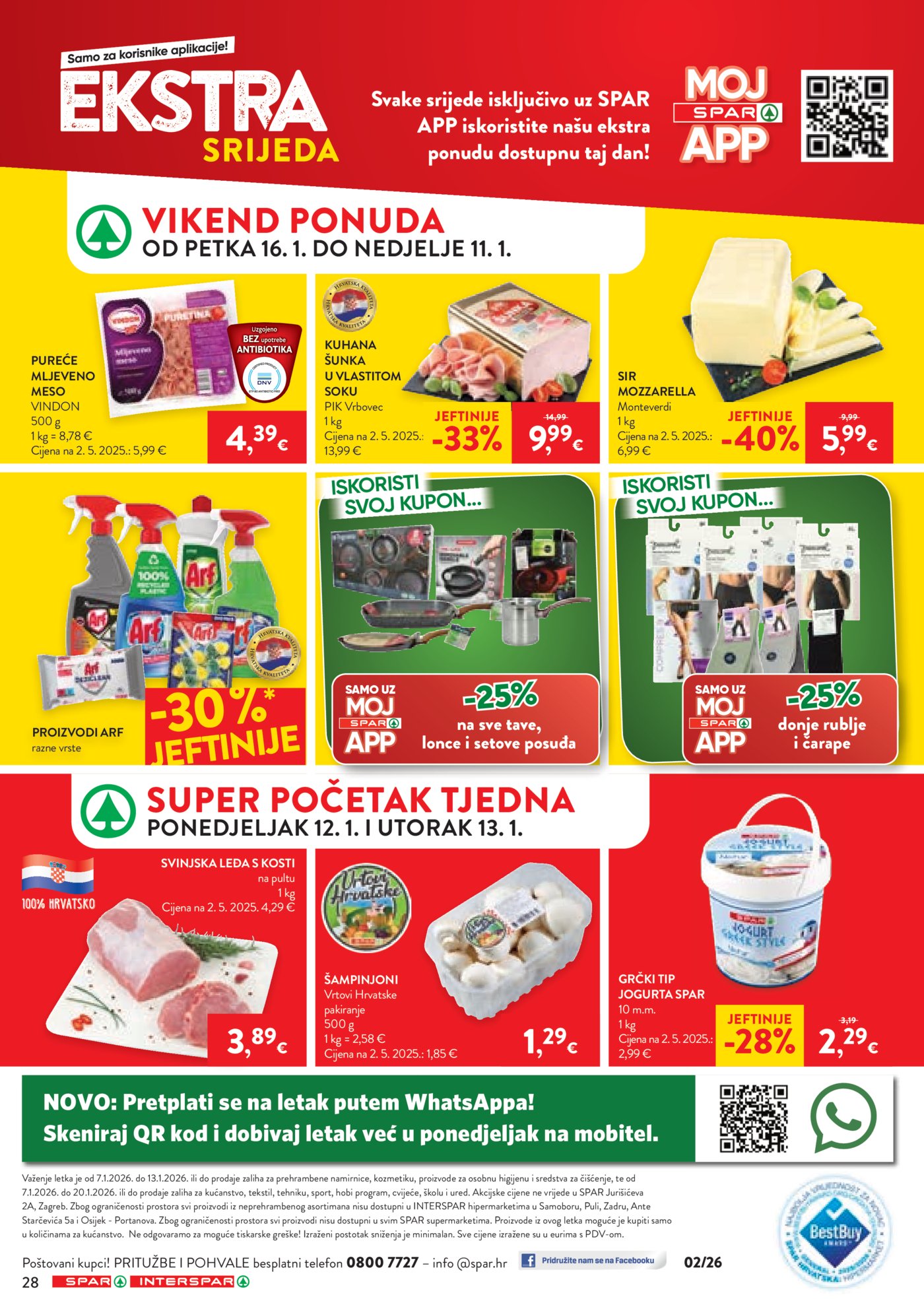 SPAR katalog akcija 07.01.-13.01.2026.