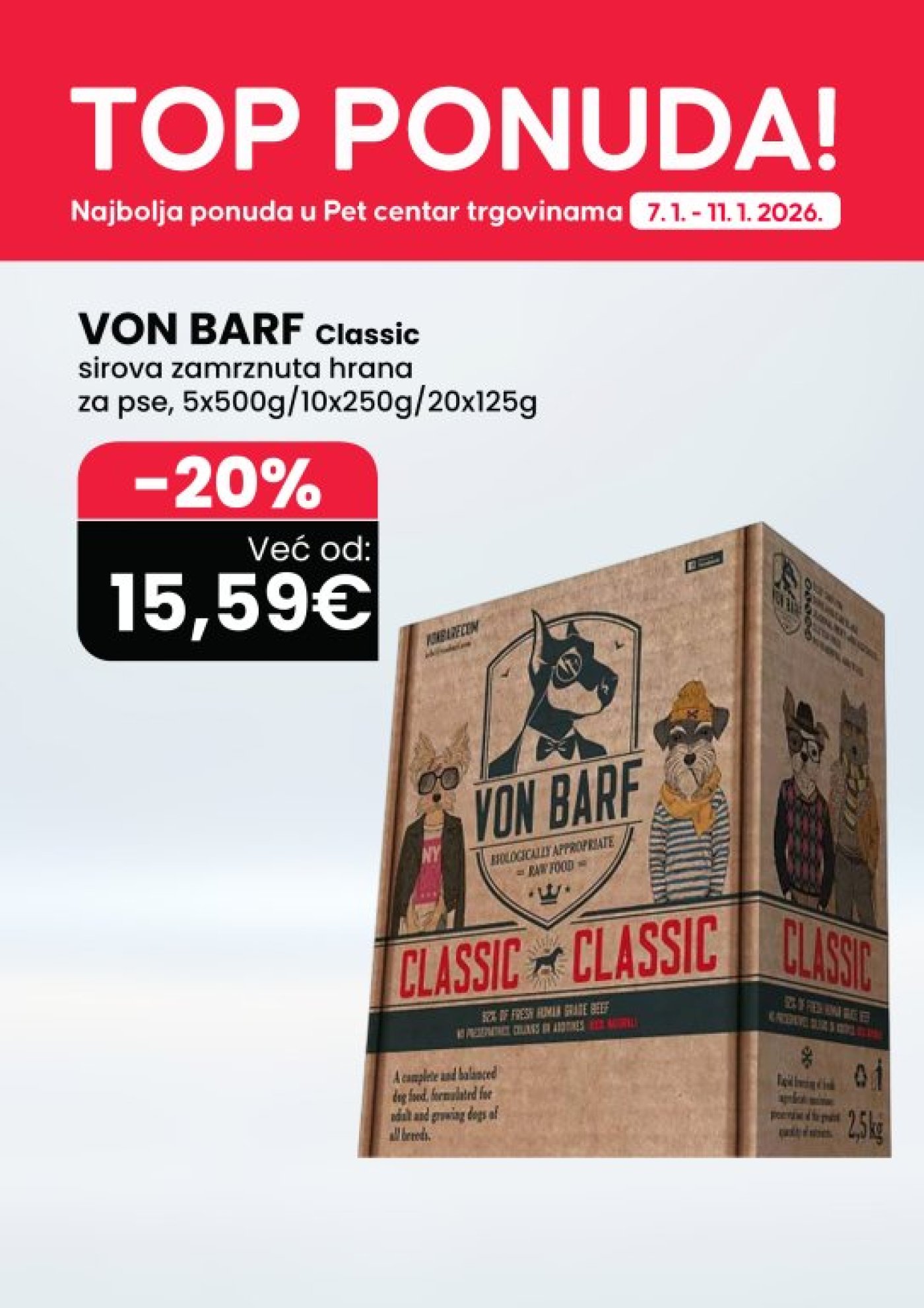 Pet Centar katalog Akcija 07.01. - 11.01.2026.