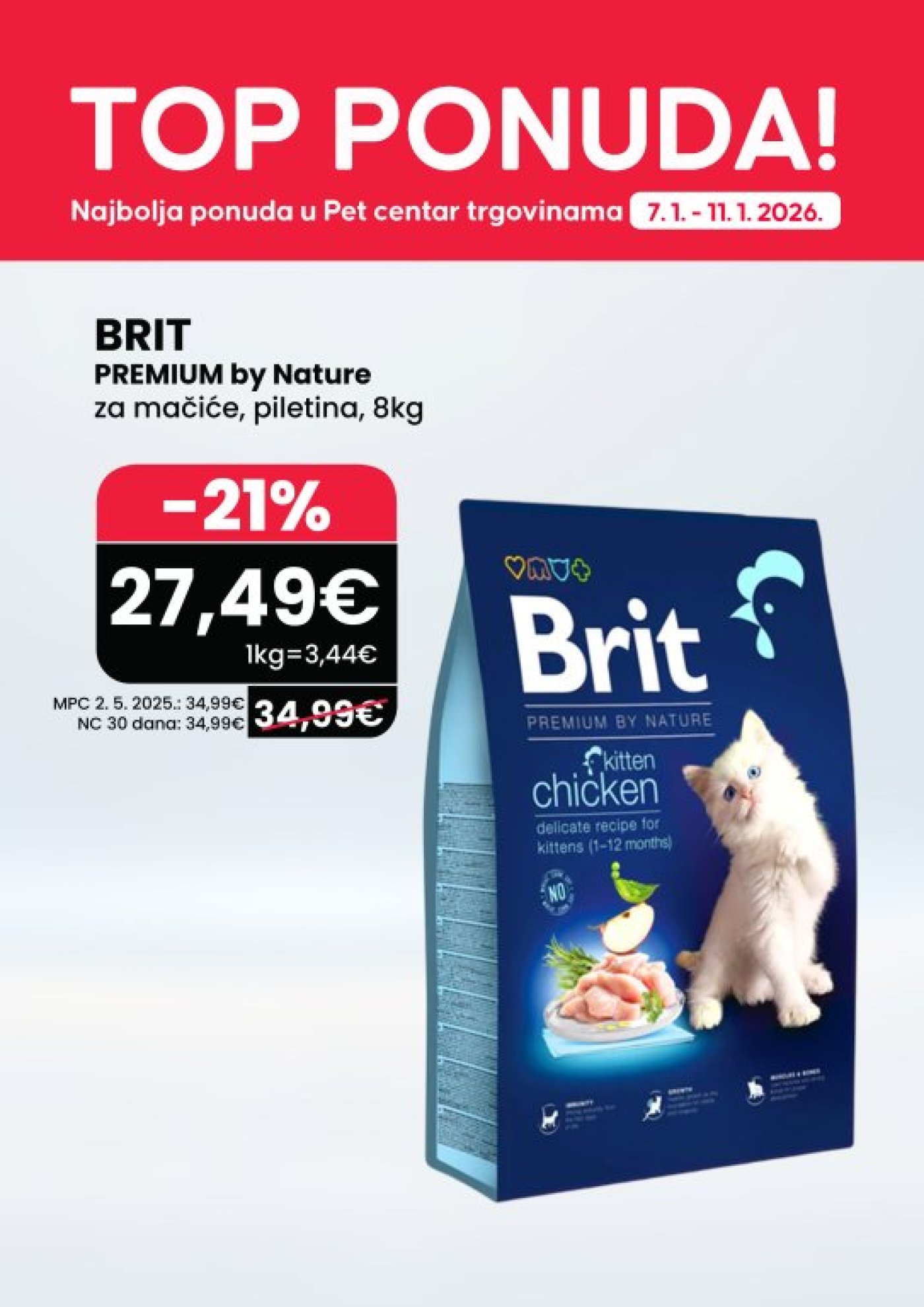 Pet Centar katalog Akcija 07.01. - 11.01.2026.
