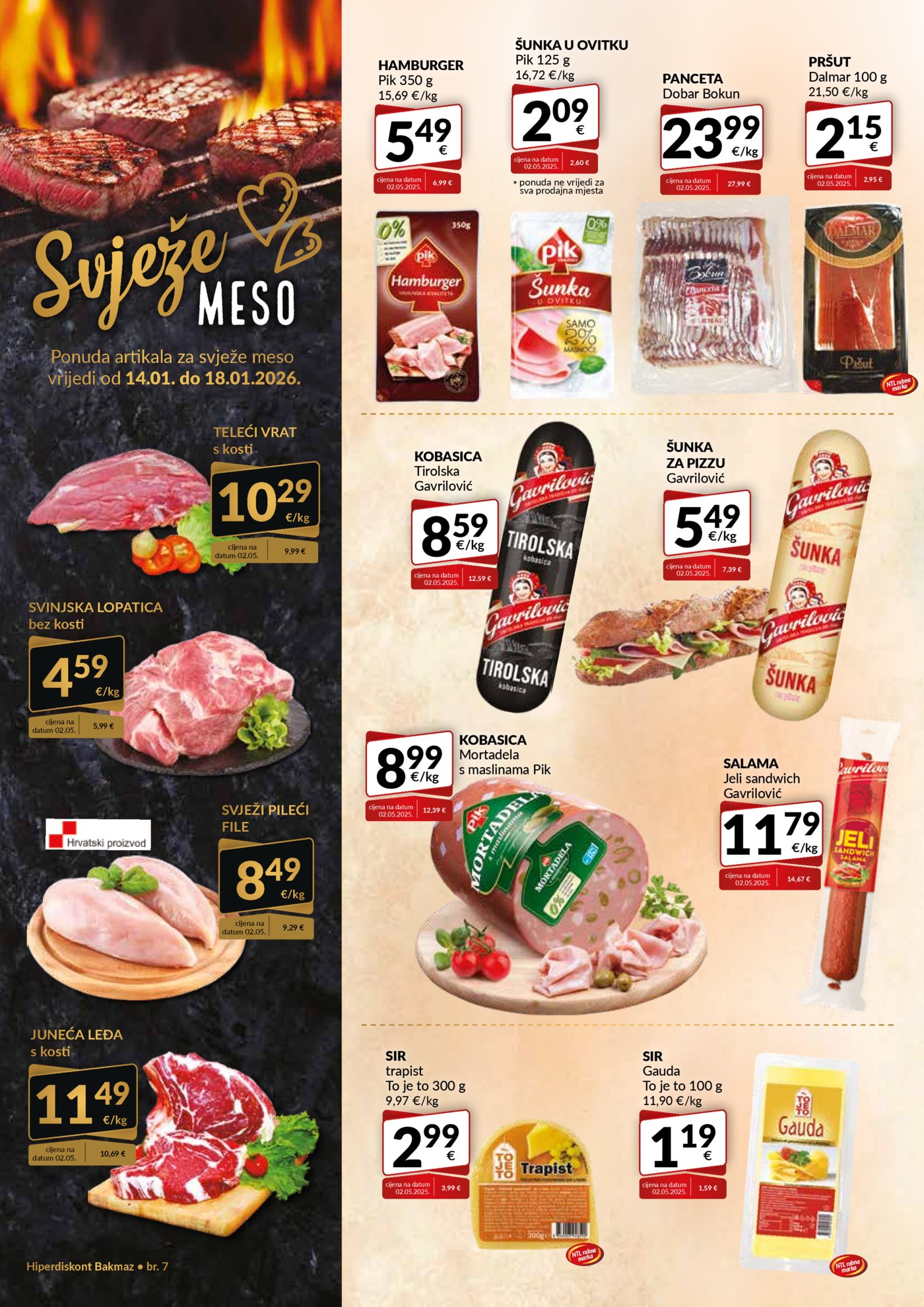 Bakmaz katalog Akcija 14.01. - 20.01.2026.