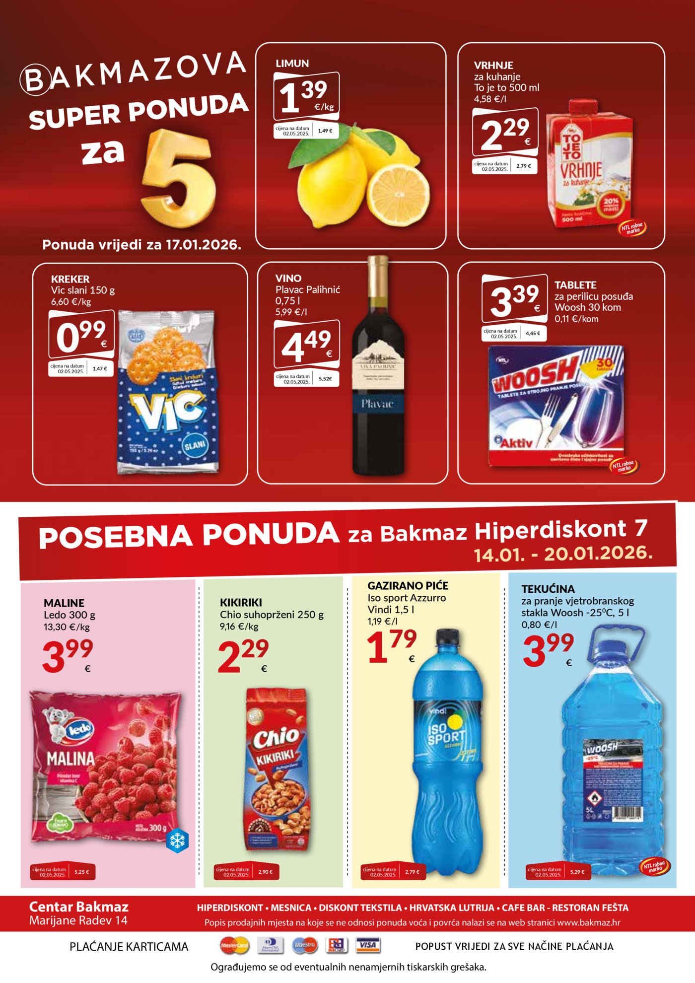 Bakmaz katalog Akcija 14.01. - 20.01.2026.