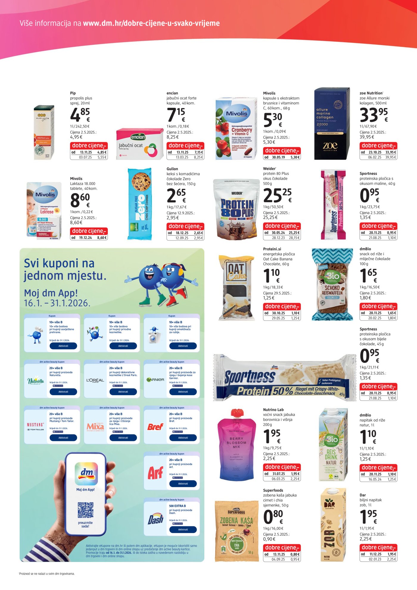 dm katalog Akcija 16.01. - 31.01.2026.