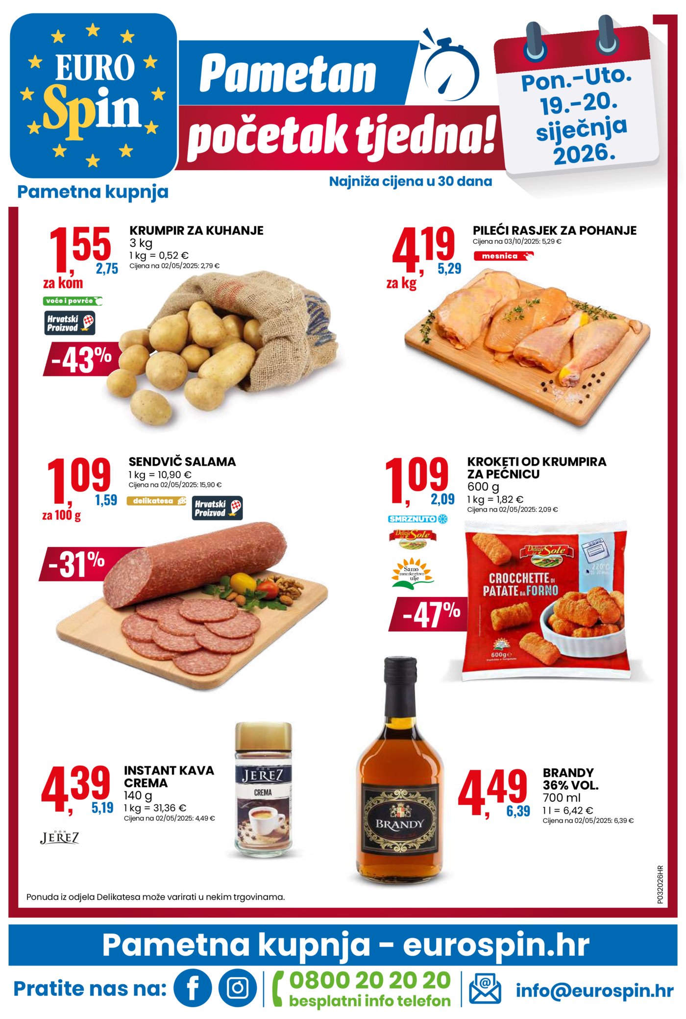 Eurospin katalog Akcija 14.01. - 20.01.2026.