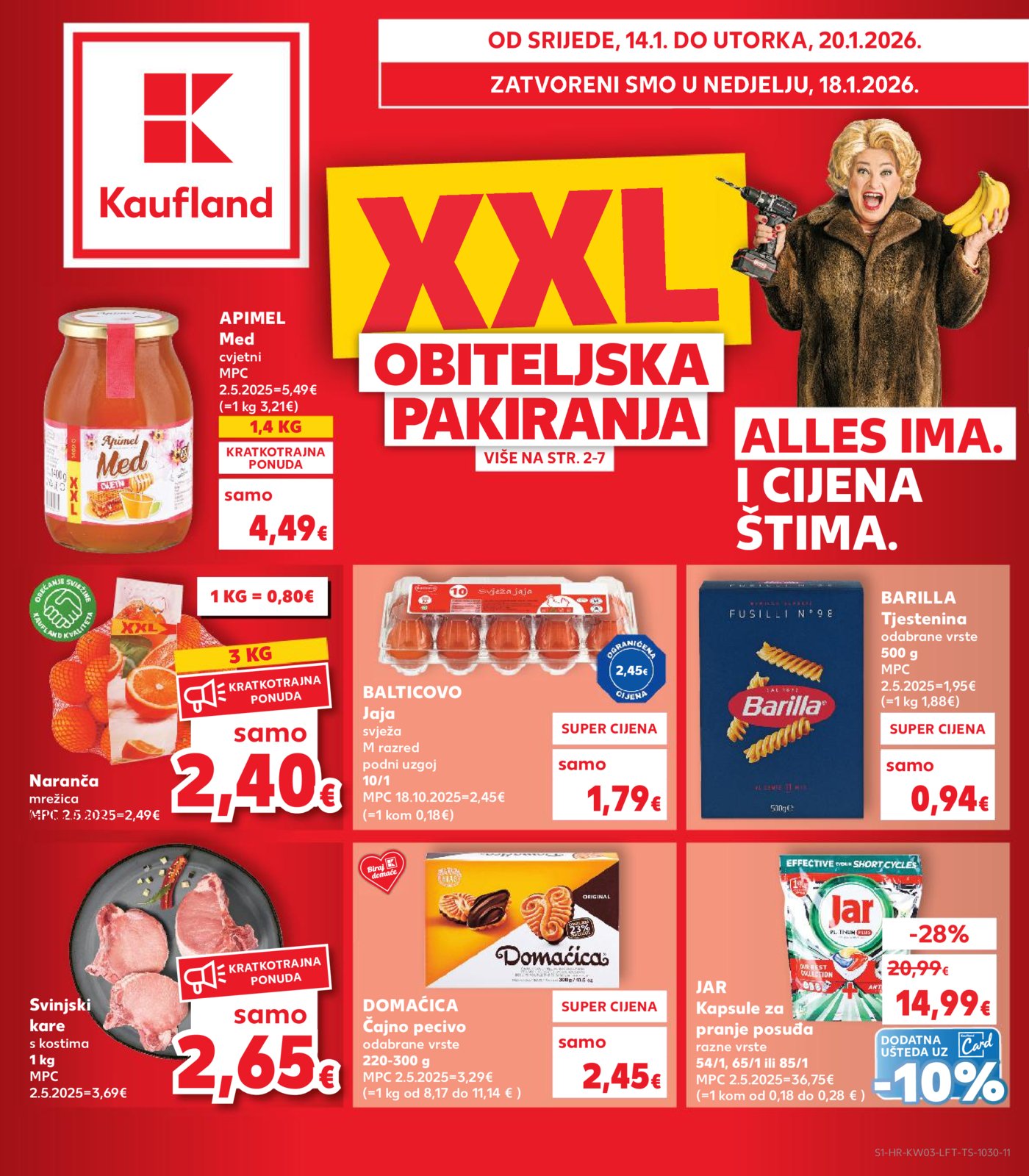 Kaufland katalog Akcija 14.01. - 20.01.2026. Odabrane poslovnice