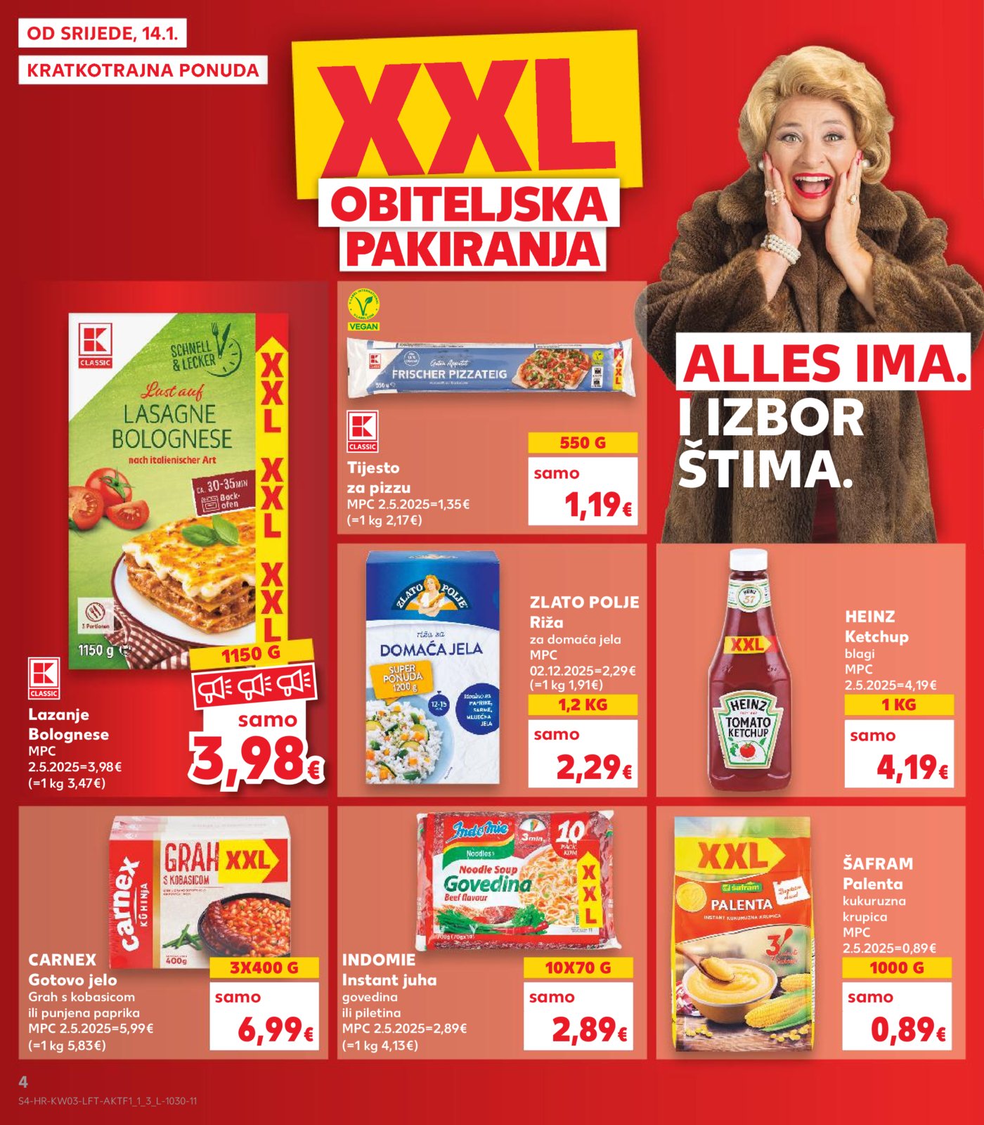 Kaufland katalog Akcija 14.01. - 20.01.2026. Odabrane poslovnice