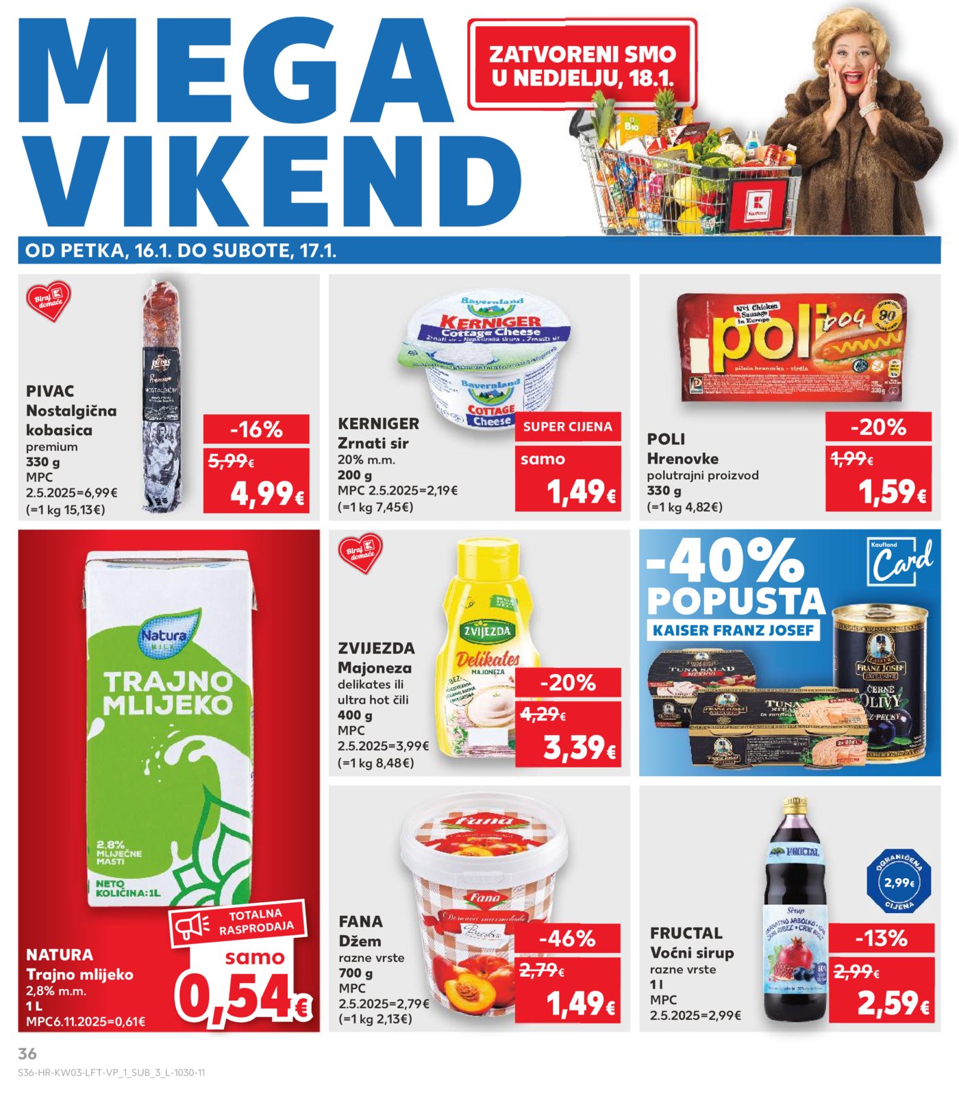 Kaufland katalog Akcija 14.01. - 20.01.2026. Odabrane poslovnice