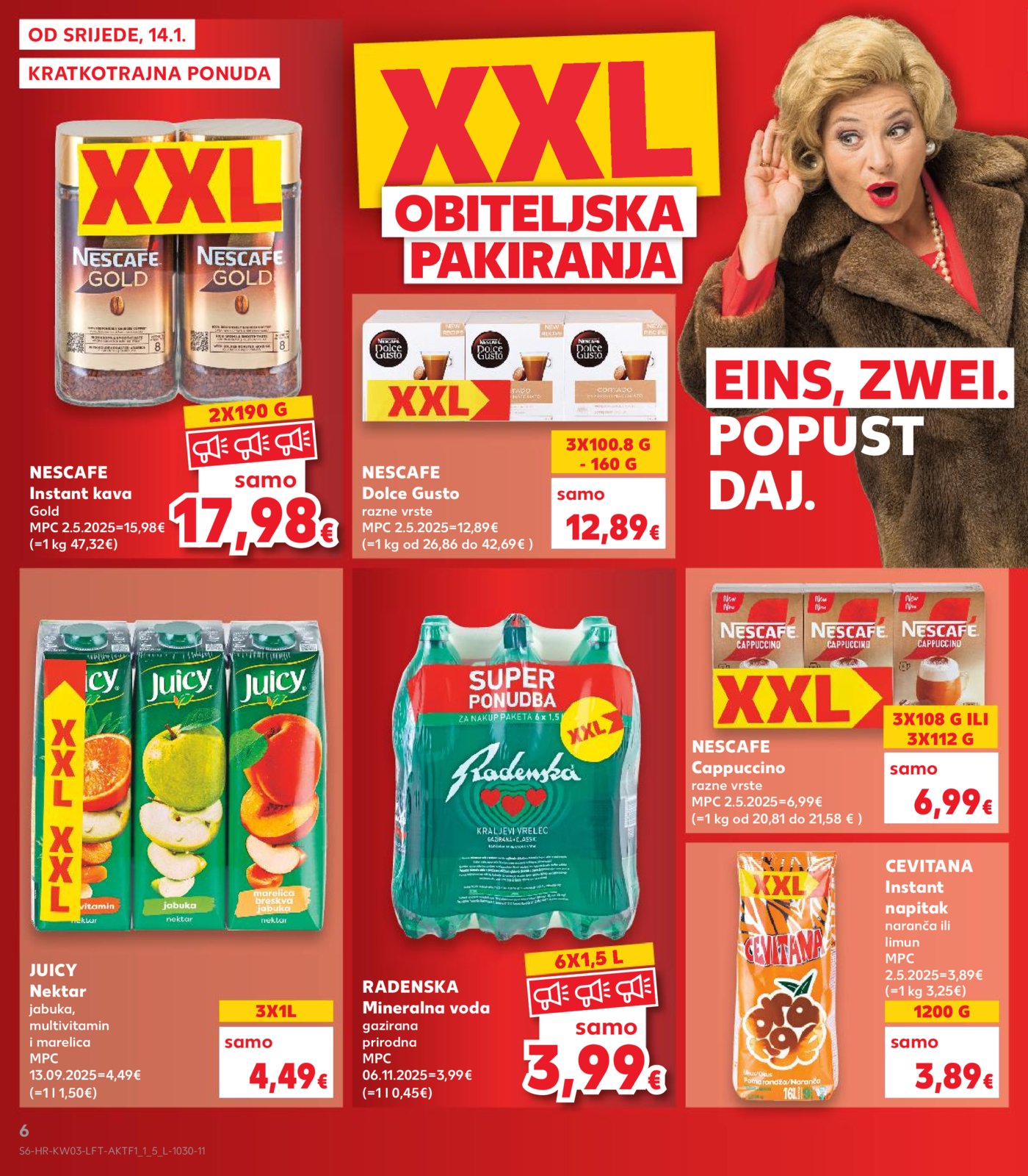 Kaufland katalog Akcija 14.01. - 20.01.2026. Odabrane poslovnice