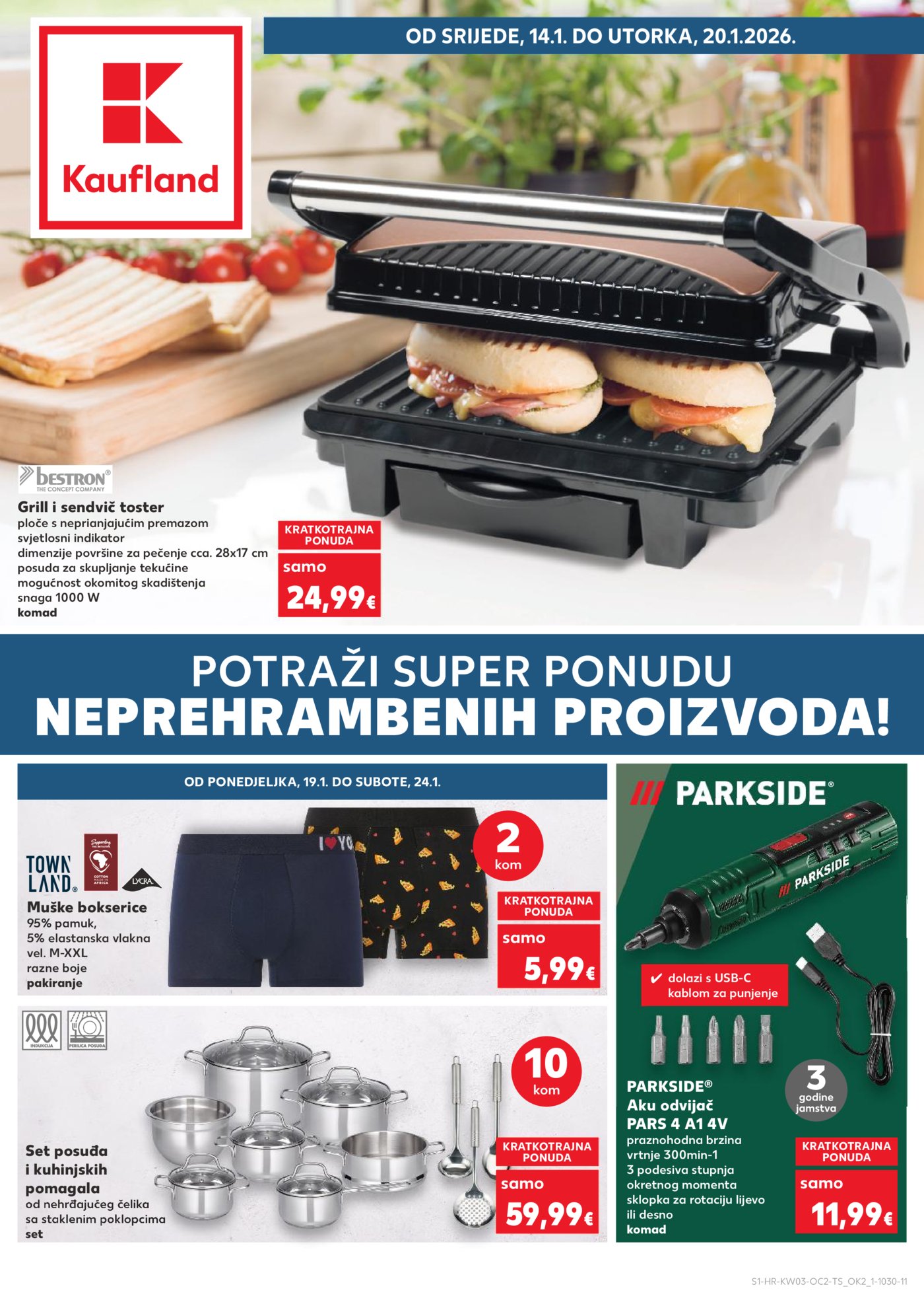 Kaufland katalog Neprehrambenih proizvoda 14.01. - 20.01.2026. Odabrane poslovnice