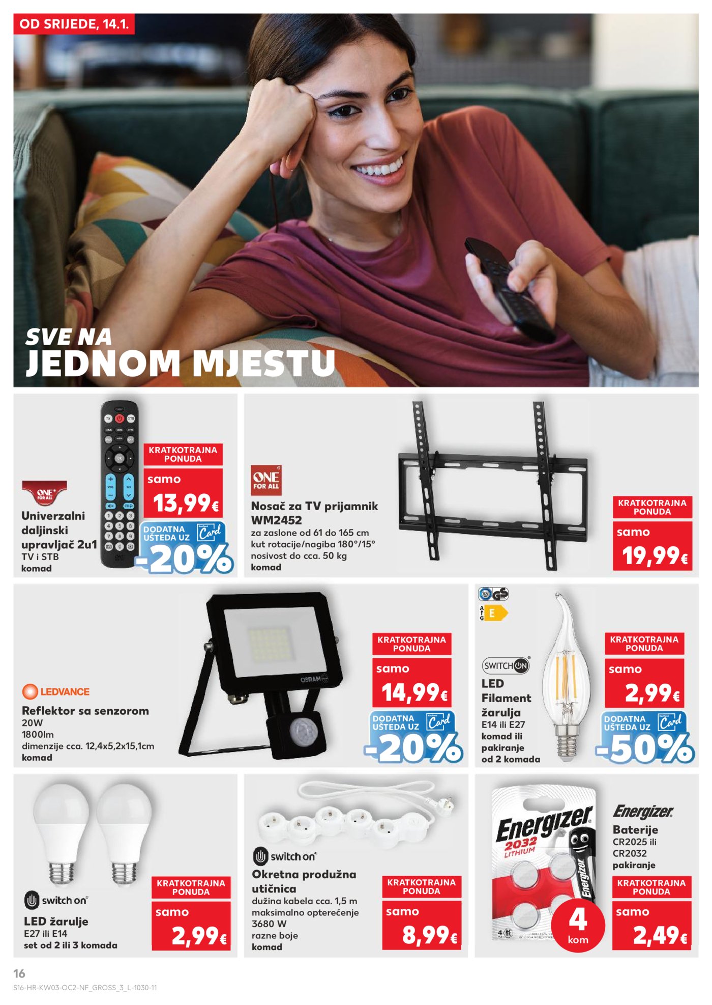 Kaufland katalog Neprehrambenih proizvoda 14.01. - 20.01.2026. Odabrane poslovnice