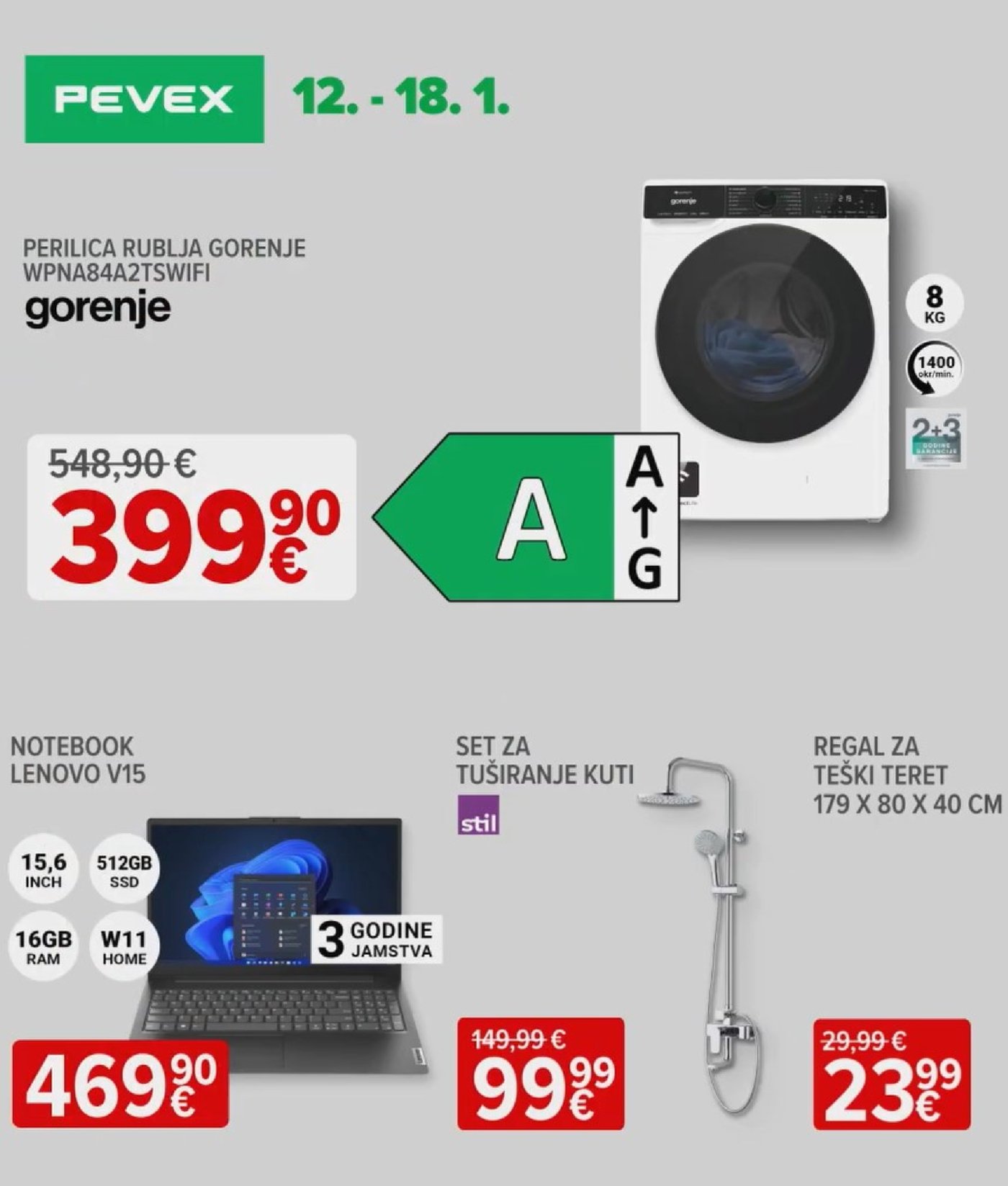 Pevex katalog Pevexovih 7 12.01.-18.01.2026.