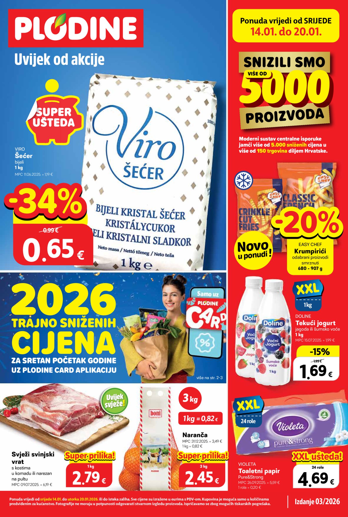 Plodine katalog Akcija 14.01. - 20.01.2026.
