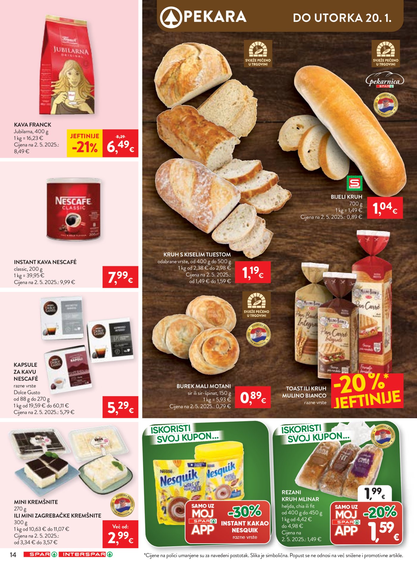 SPAR katalog Akcija 14.01.-20.01.2026.