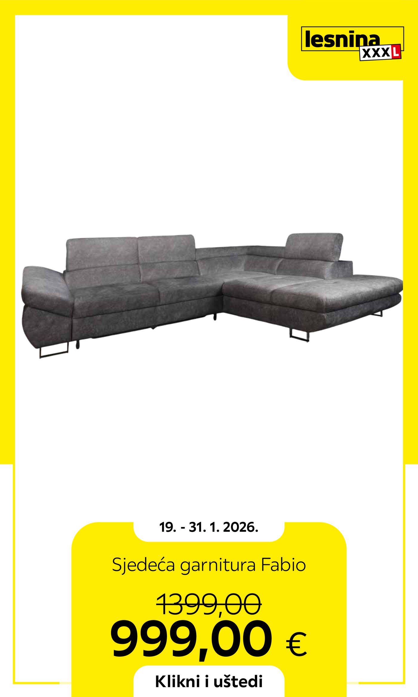 Lesnina katalog Akcija 19.01.-31.01.2026.