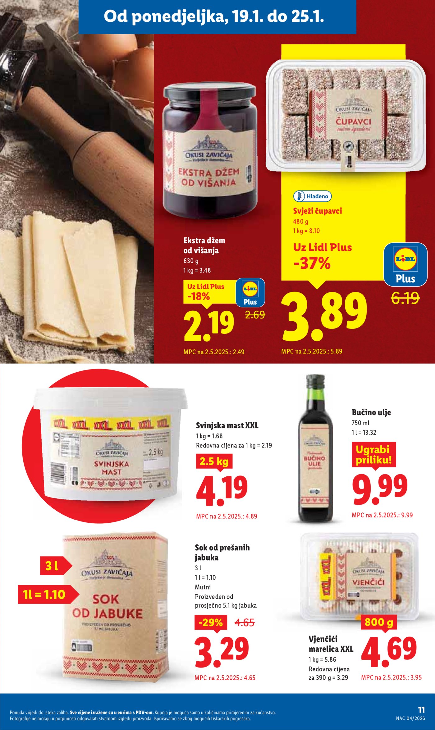 Lidl Super ponuda od ponedjeljka 19.01.-25.01.20256