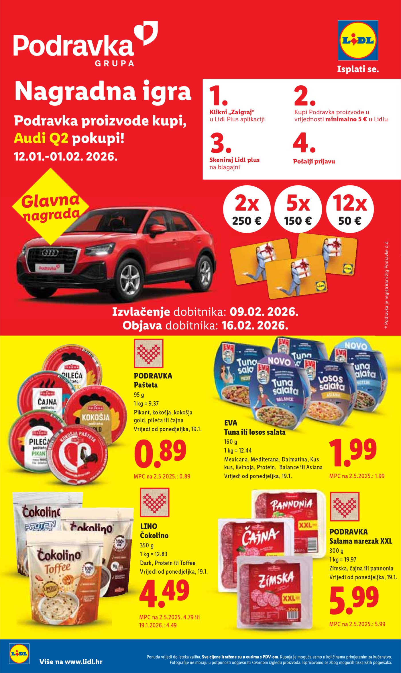 Lidl Super ponuda od ponedjeljka 19.01.-25.01.20256