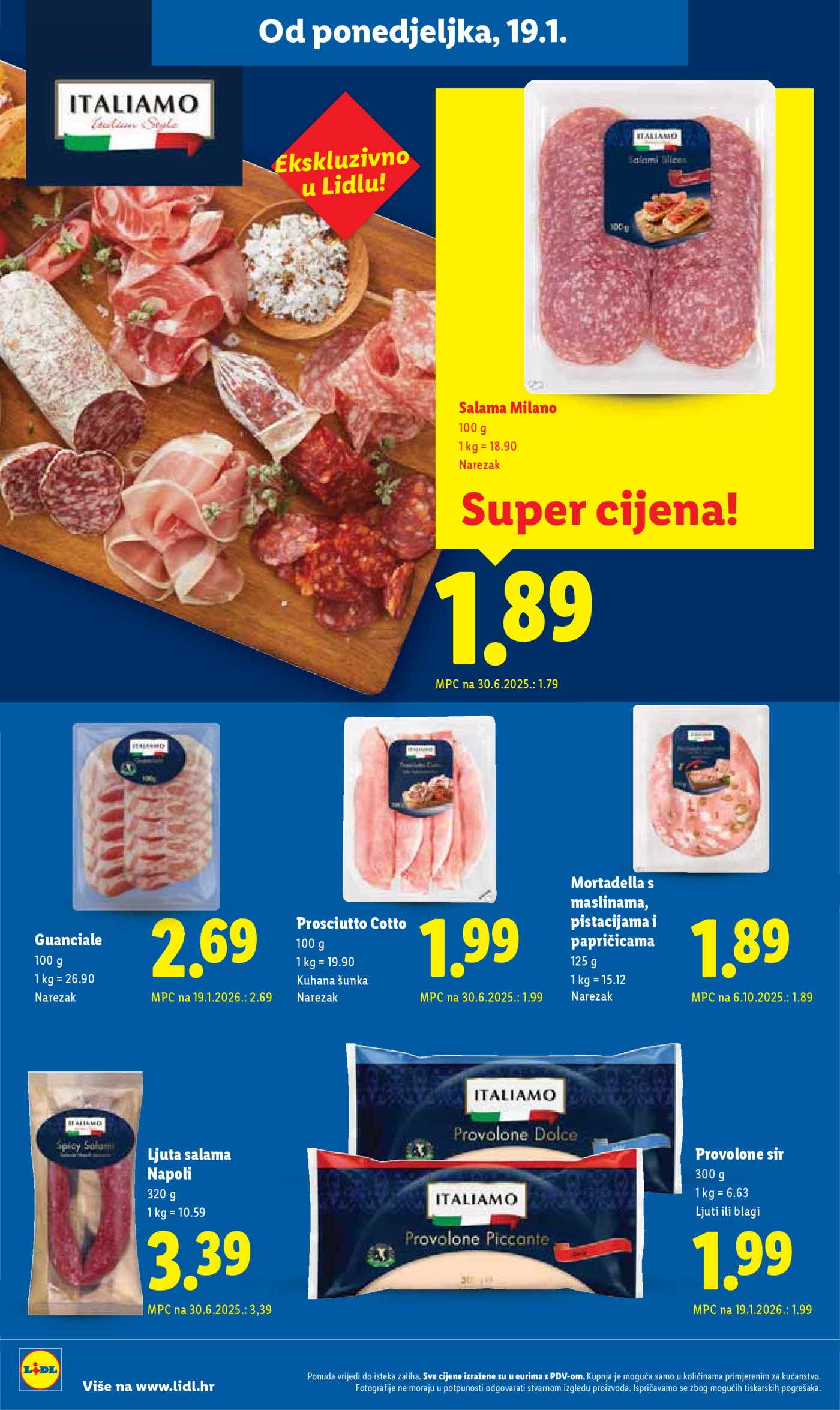 Lidl Super ponuda od ponedjeljka 19.01.-25.01.20256