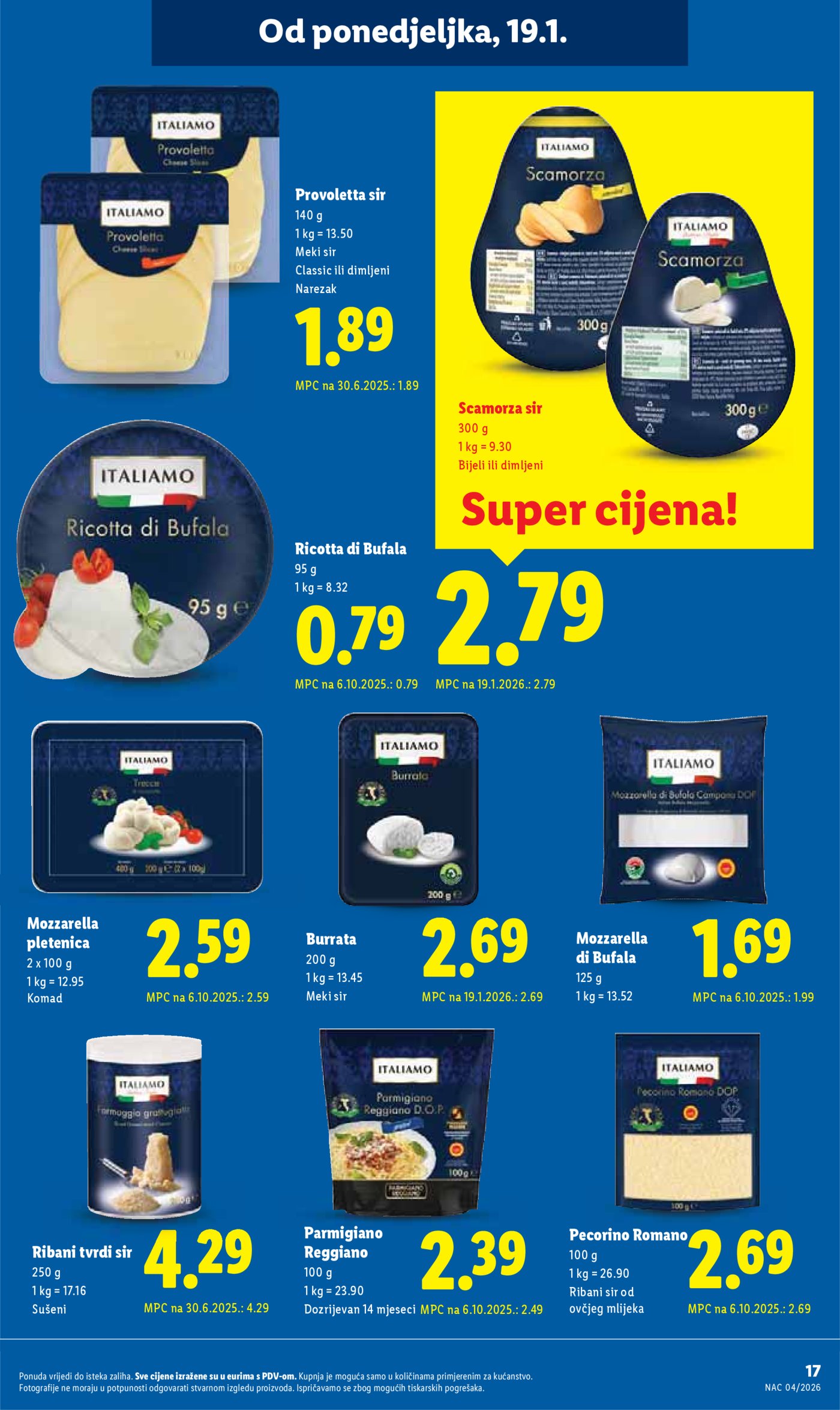 Lidl Super ponuda od ponedjeljka 19.01.-25.01.20256