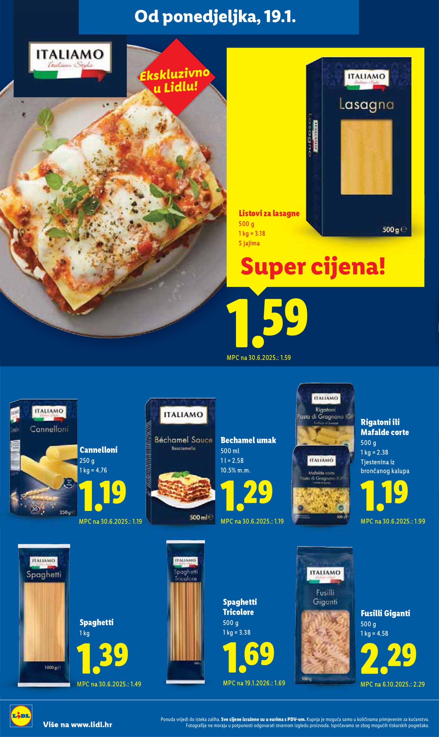 Lidl Super ponuda od ponedjeljka 19.01.-25.01.20256