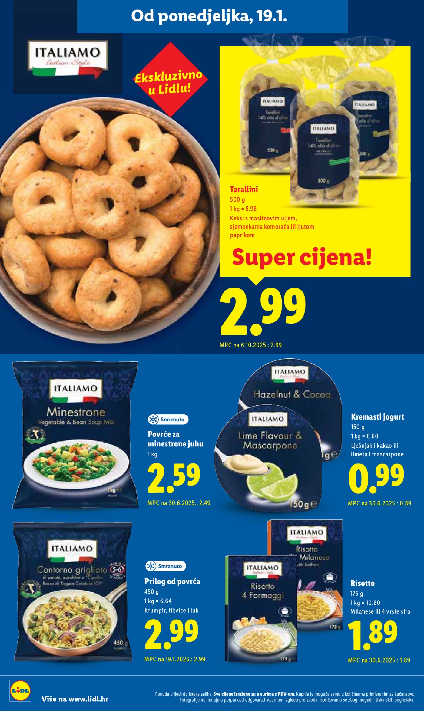 Lidl Super ponuda od ponedjeljka 19.01.-25.01.20256
