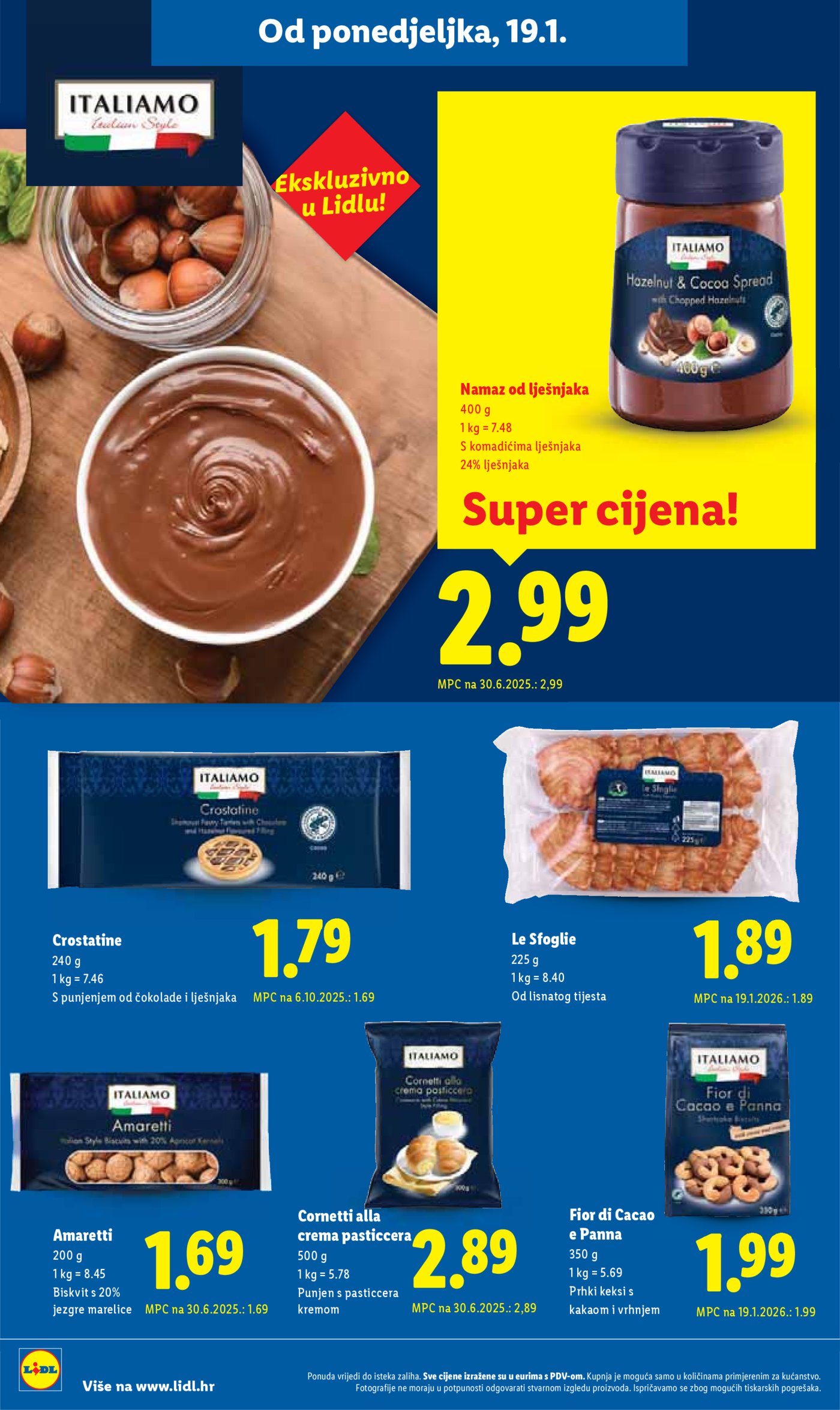 Lidl Super ponuda od ponedjeljka 19.01.-25.01.20256
