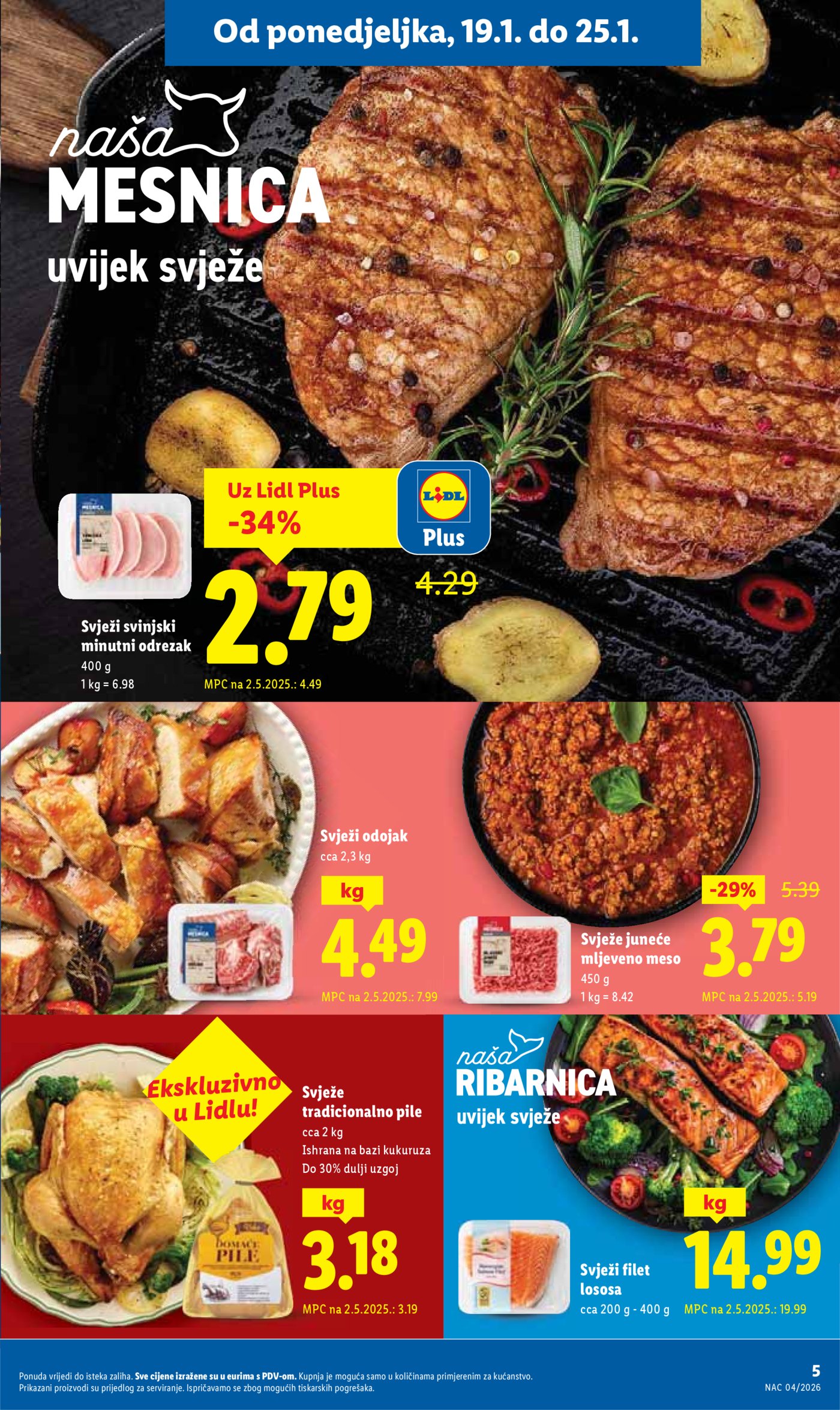 Lidl Super ponuda od ponedjeljka 19.01.-25.01.20256