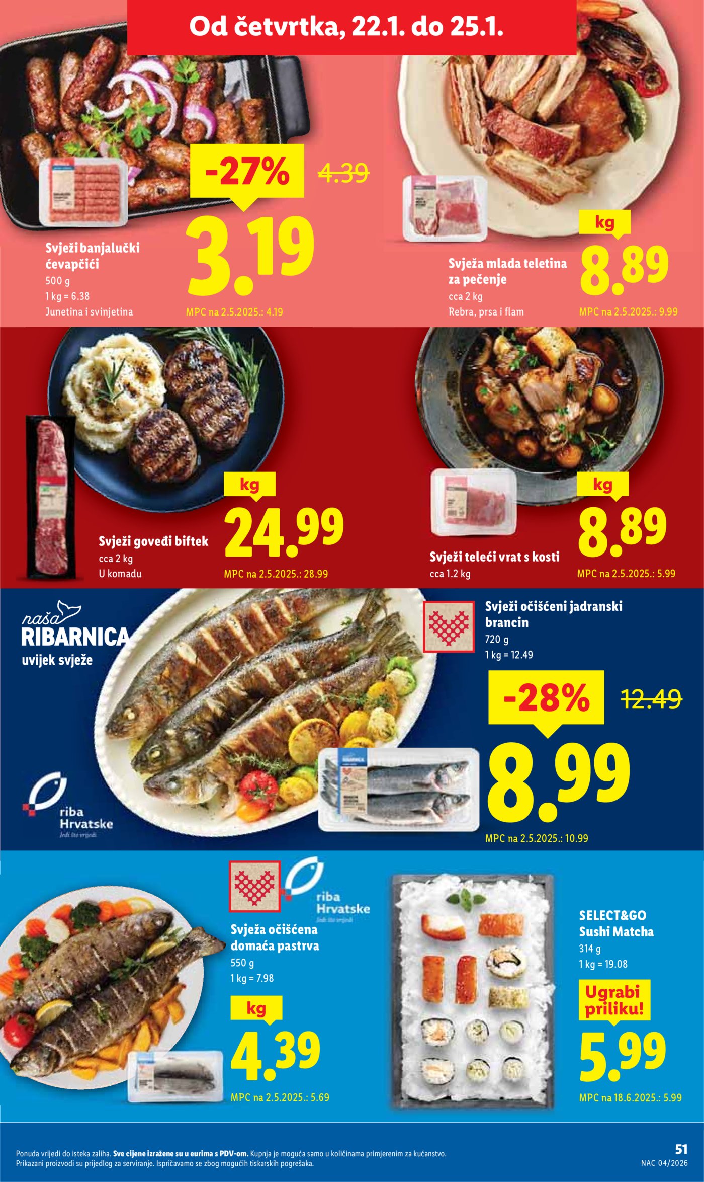 Lidl Super ponuda od ponedjeljka 19.01.-25.01.20256