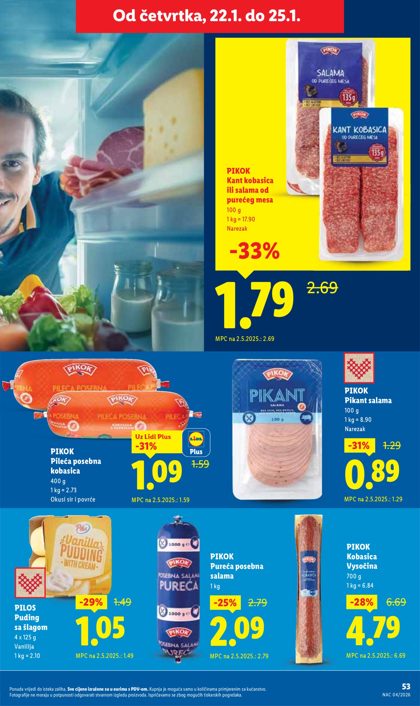 Lidl Super ponuda od ponedjeljka 19.01.-25.01.20256