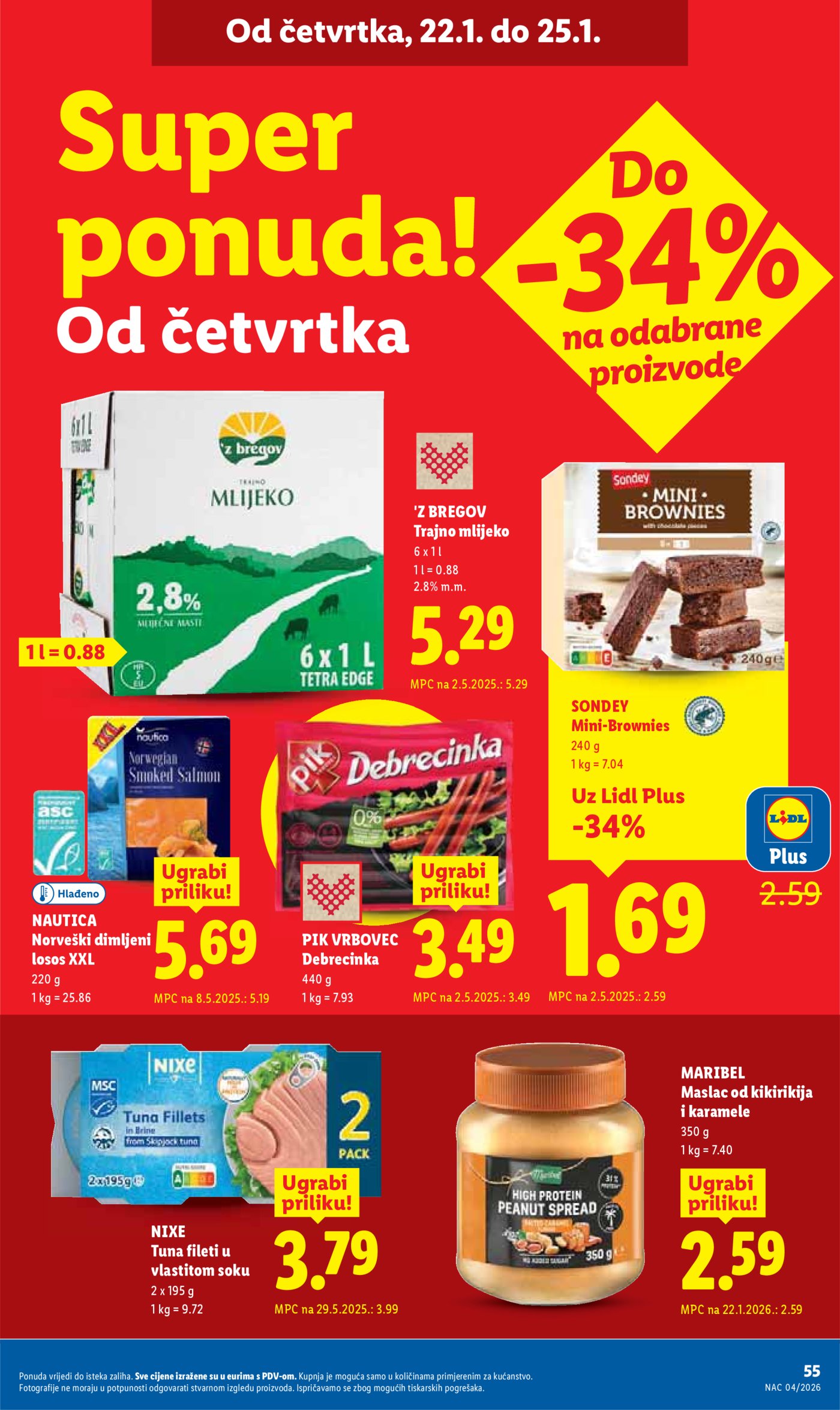 Lidl Super ponuda od ponedjeljka 19.01.-25.01.20256