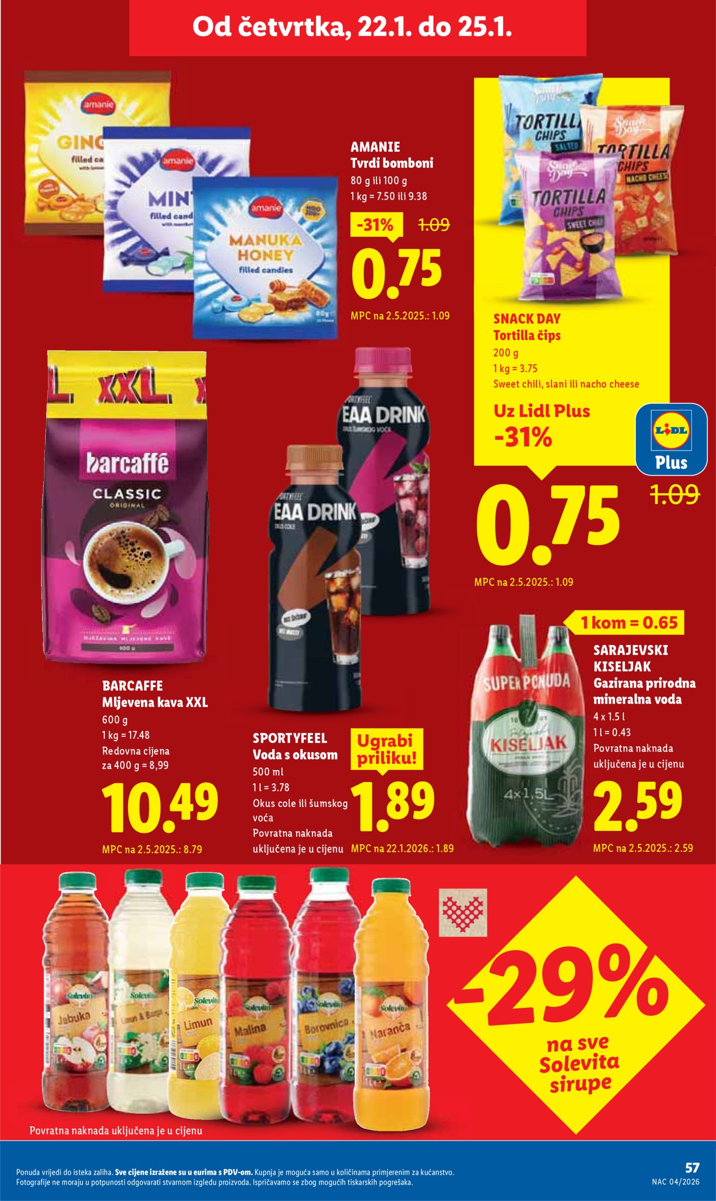Lidl Super ponuda od ponedjeljka 19.01.-25.01.20256