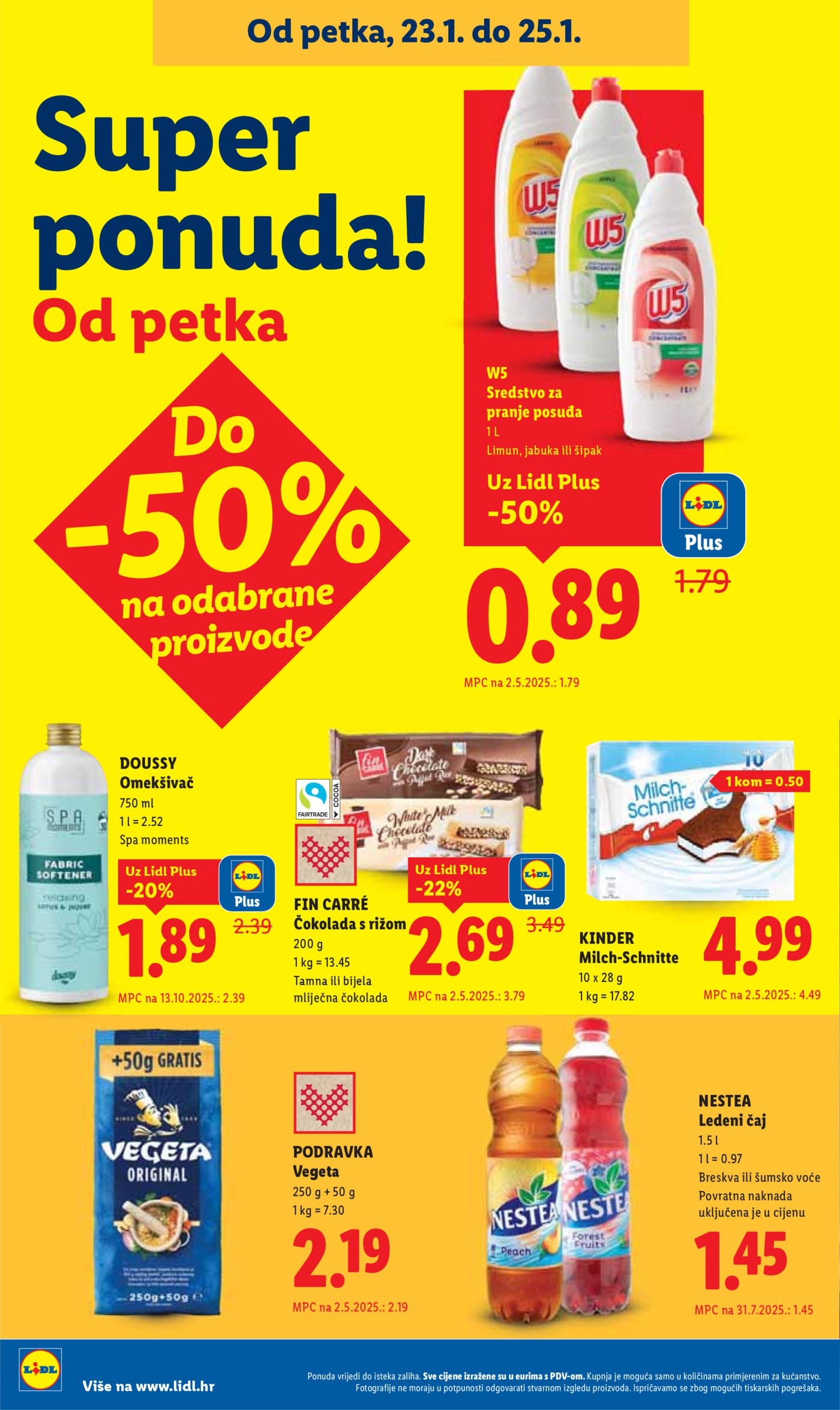 Lidl Super ponuda od ponedjeljka 19.01.-25.01.20256