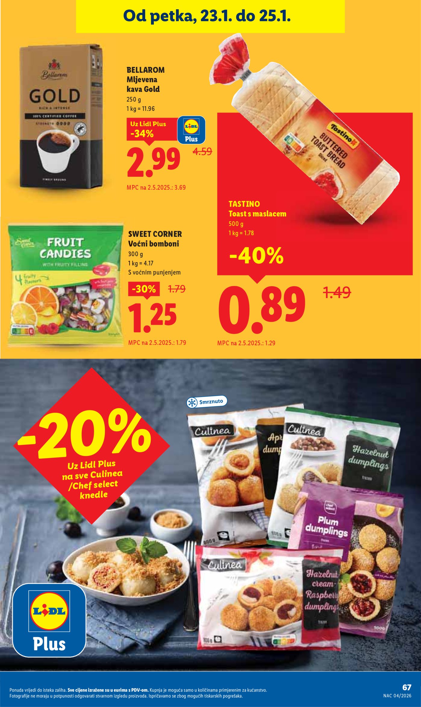 Lidl Super ponuda od ponedjeljka 19.01.-25.01.20256